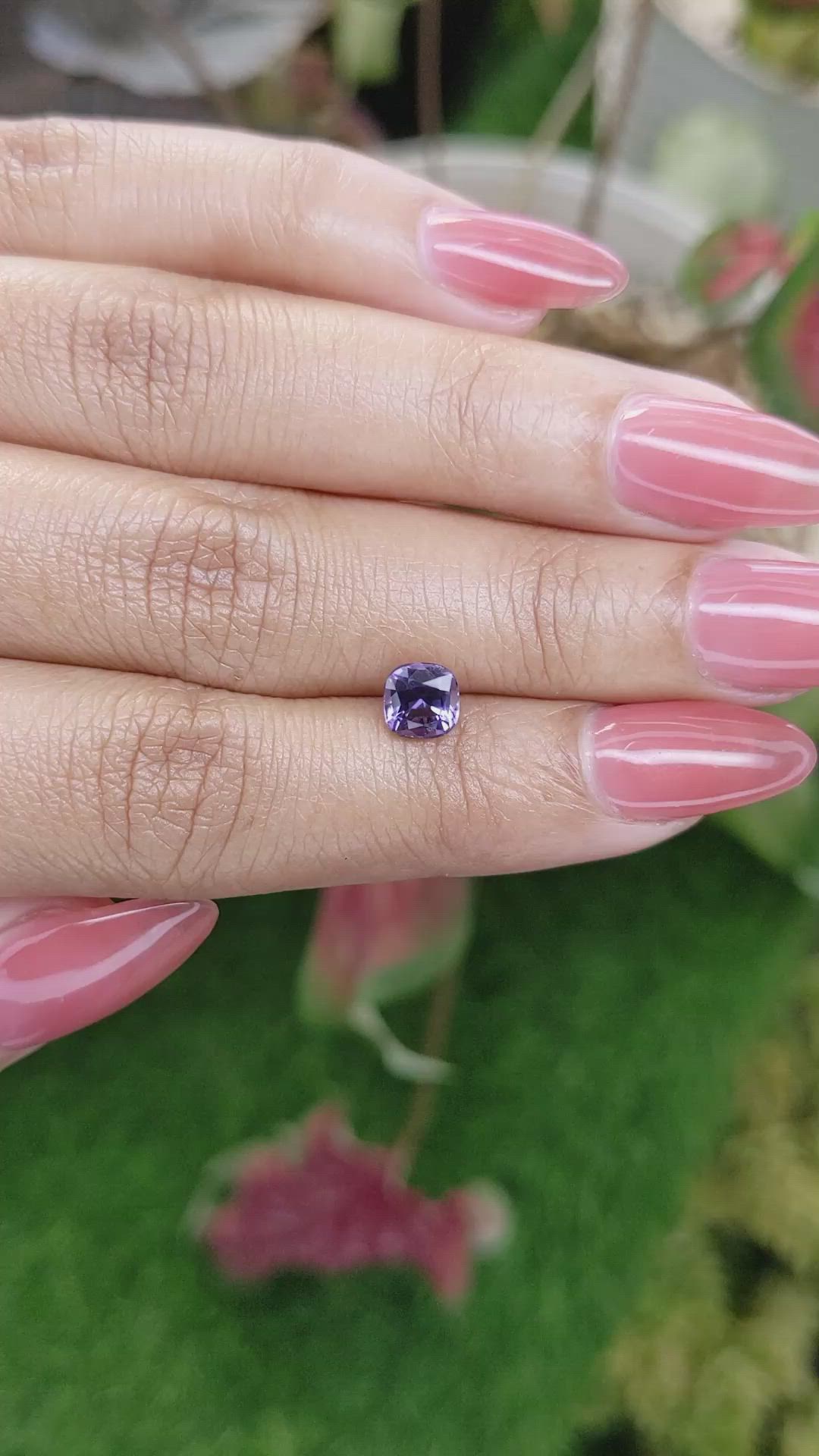 1.17 Ct. Bluish Purple Spinel from Ceylon (Sri Lanka) Size Video