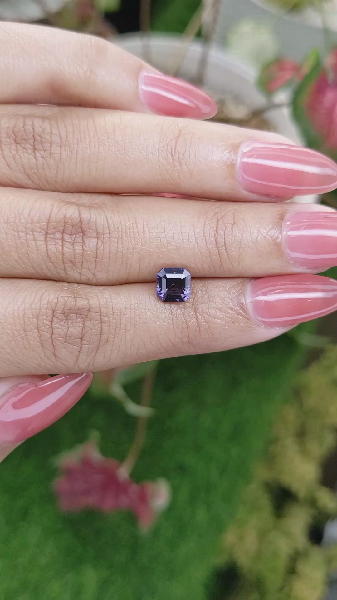 1.28 Ct. Purple Spinel from Ceylon (Sri Lanka) Size Video