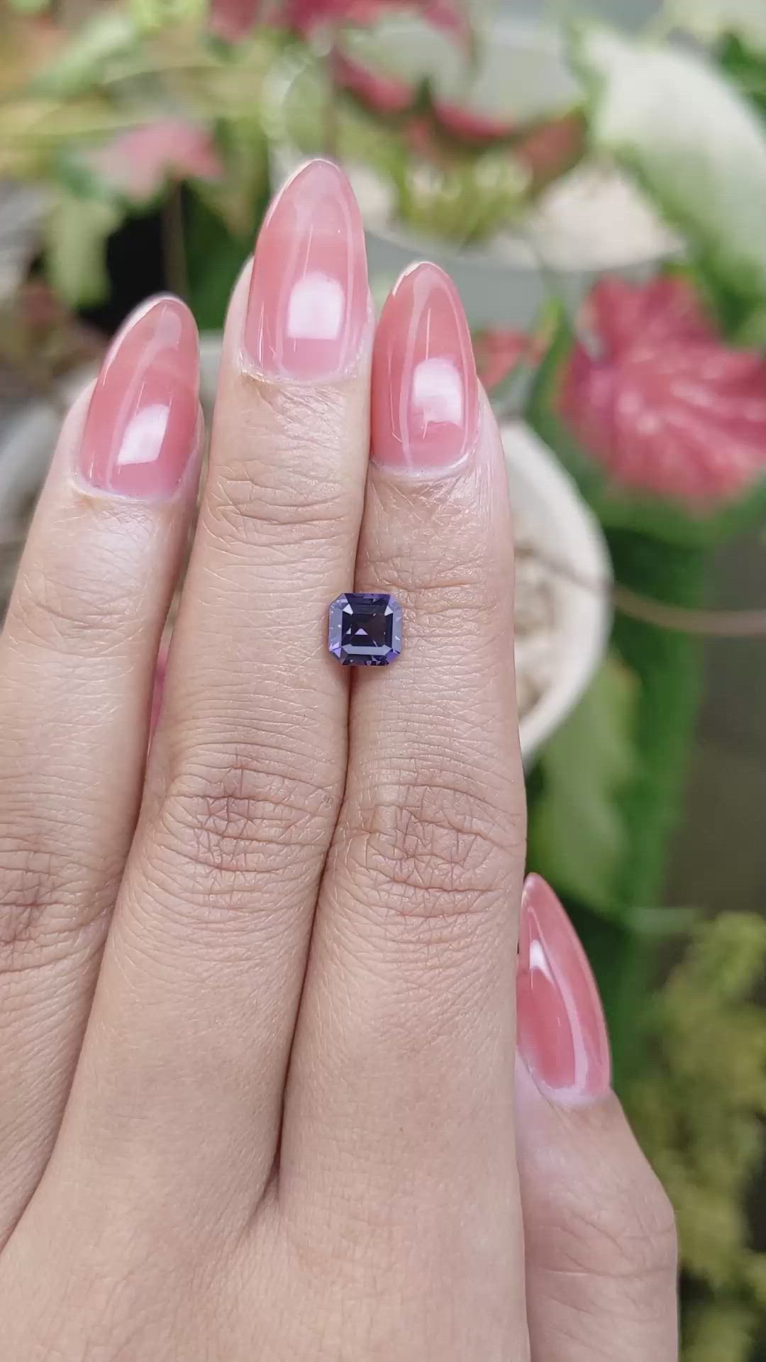 1.28 Ct. Purple Spinel from Ceylon (Sri Lanka) Size Video