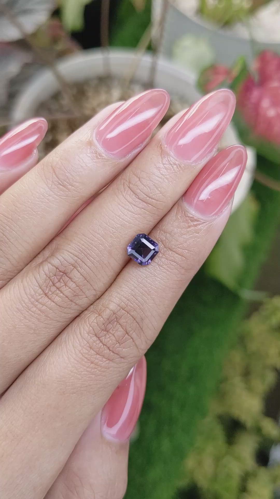 1.28 Ct. Purple Spinel from Ceylon (Sri Lanka) Size Video