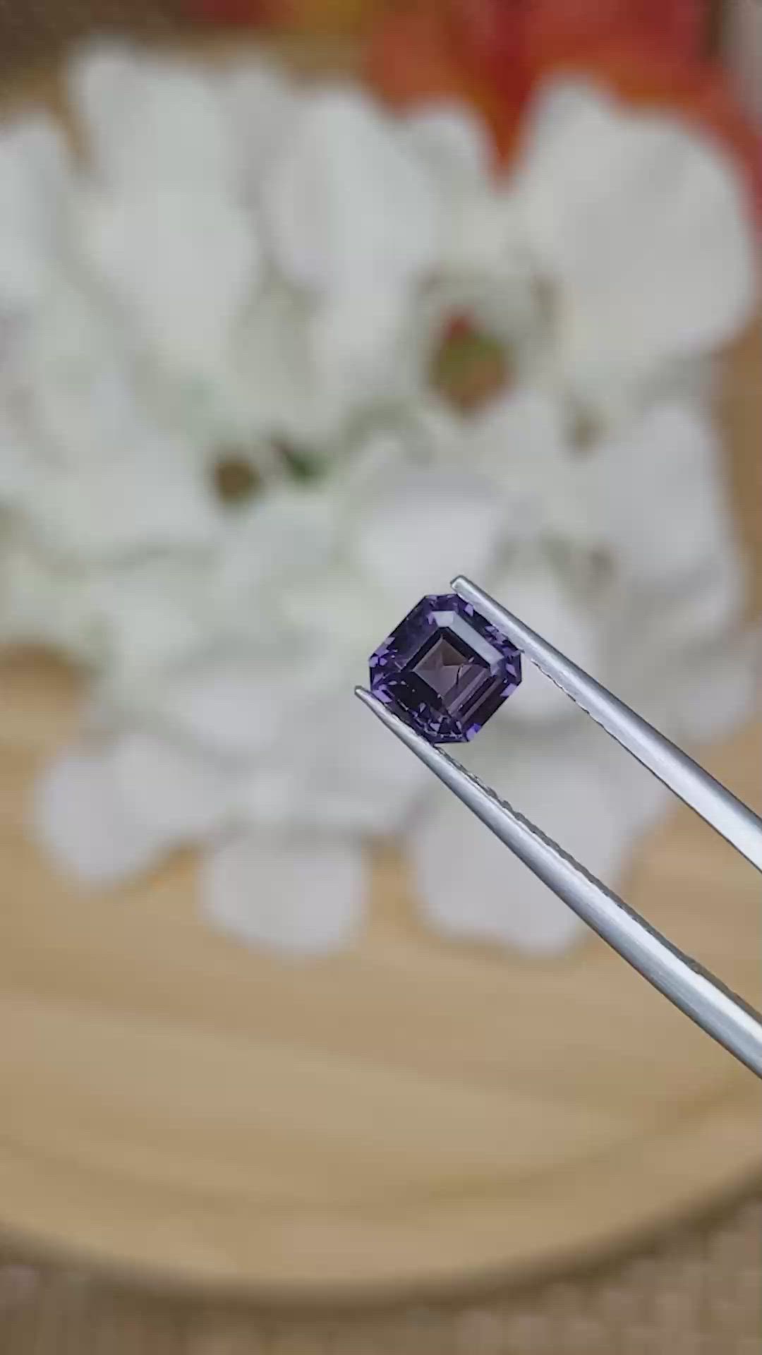 1.02 Ct. Purple Spinel from Ceylon (Sri Lanka) Size Video