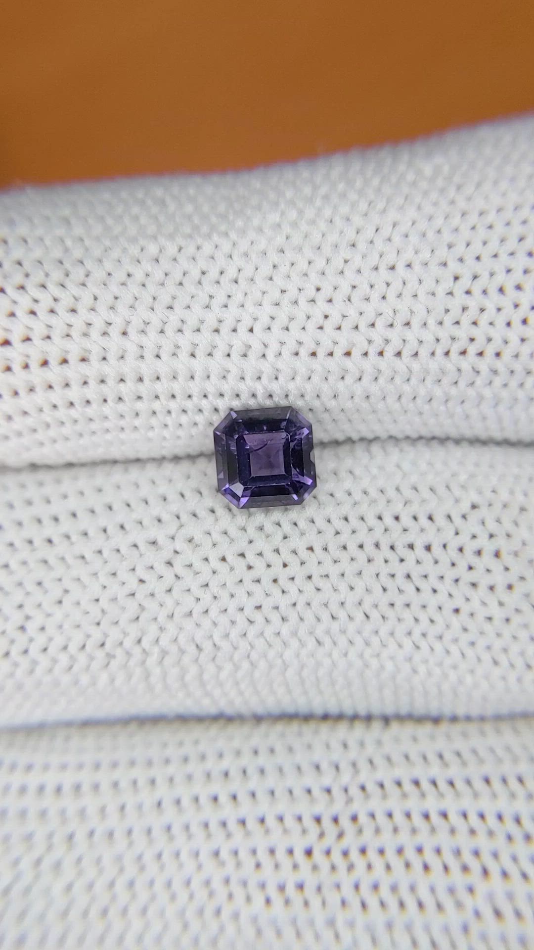 1.02 Ct. Purple Spinel from Ceylon (Sri Lanka) Size Video