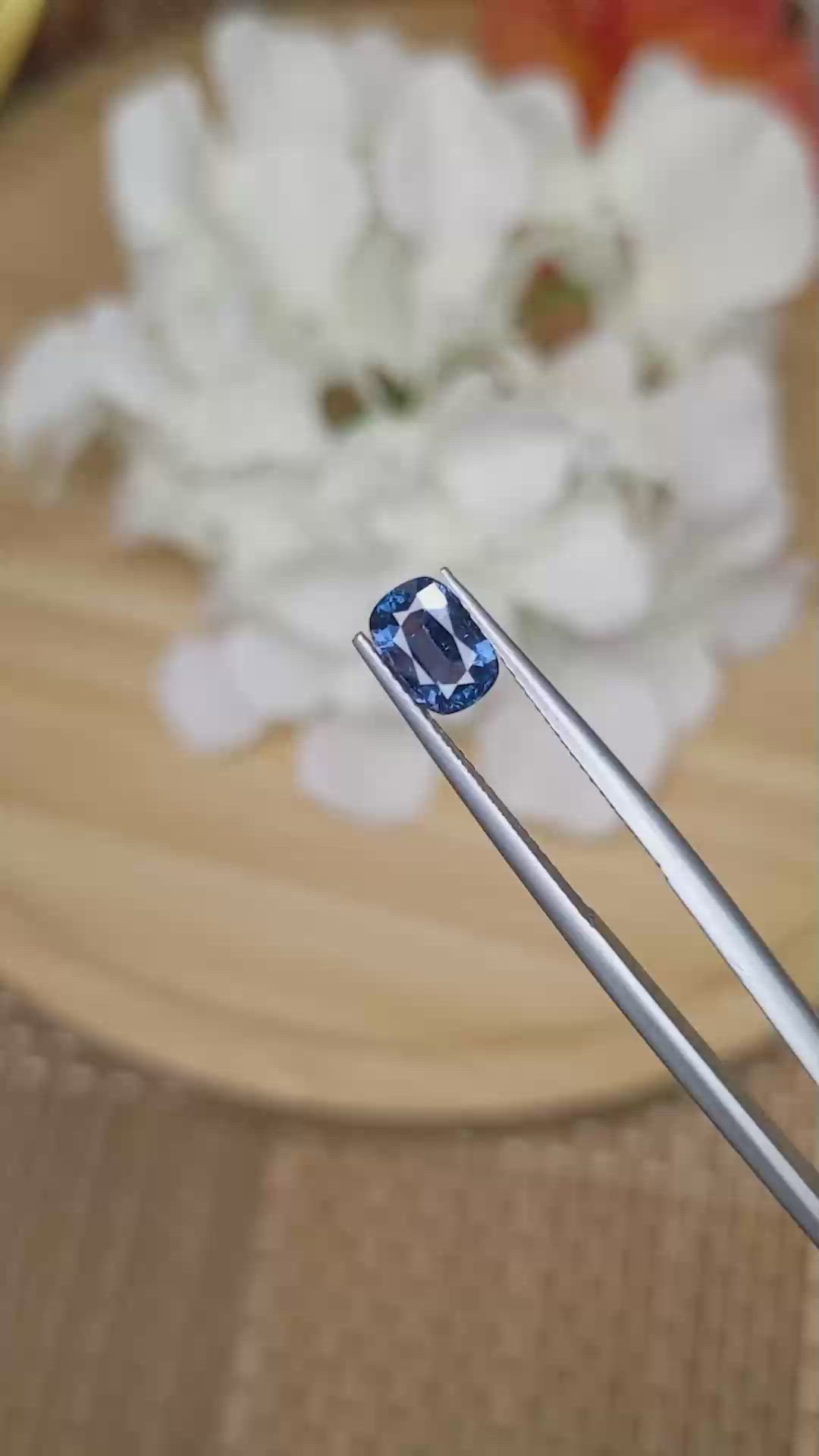 1.17 Ct. Blue Spinel from Ceylon (Sri Lanka) Size Video