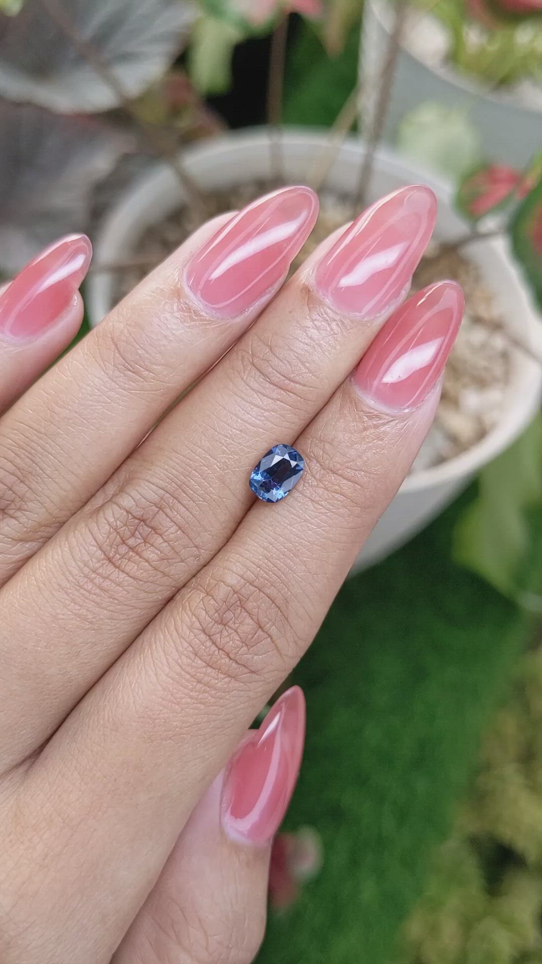1.17 Ct. Blue Spinel from Ceylon (Sri Lanka) Size Video