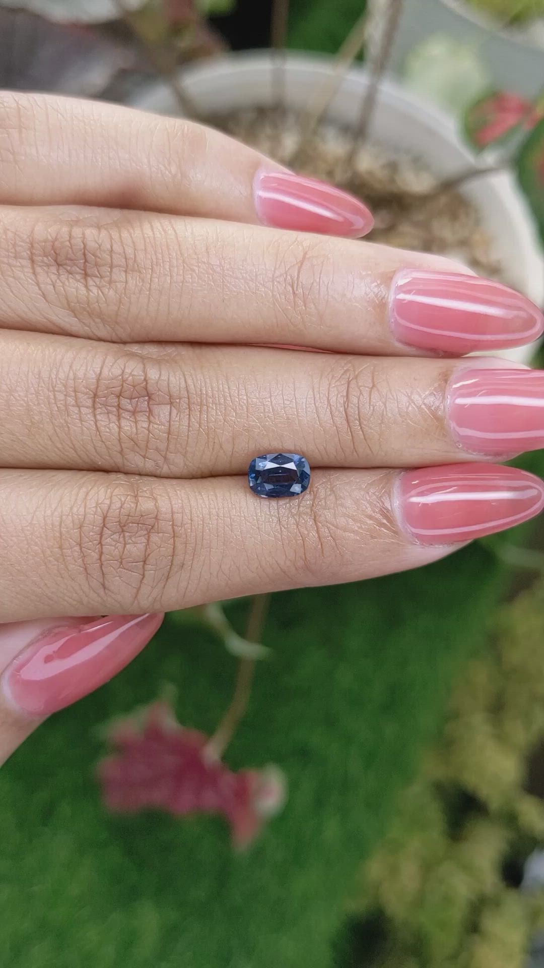 1.17 Ct. Blue Spinel from Ceylon (Sri Lanka) Size Video