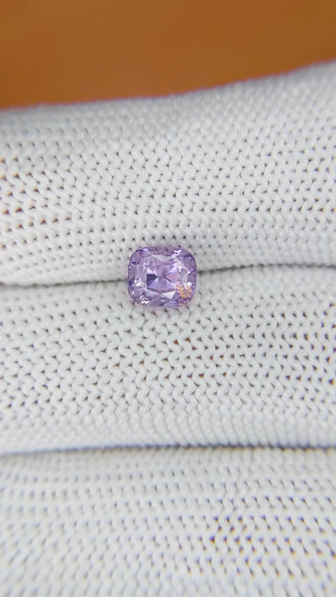1.46 Ct. Pinkish Purple Spinel from Ceylon (Sri Lanka) Size Video