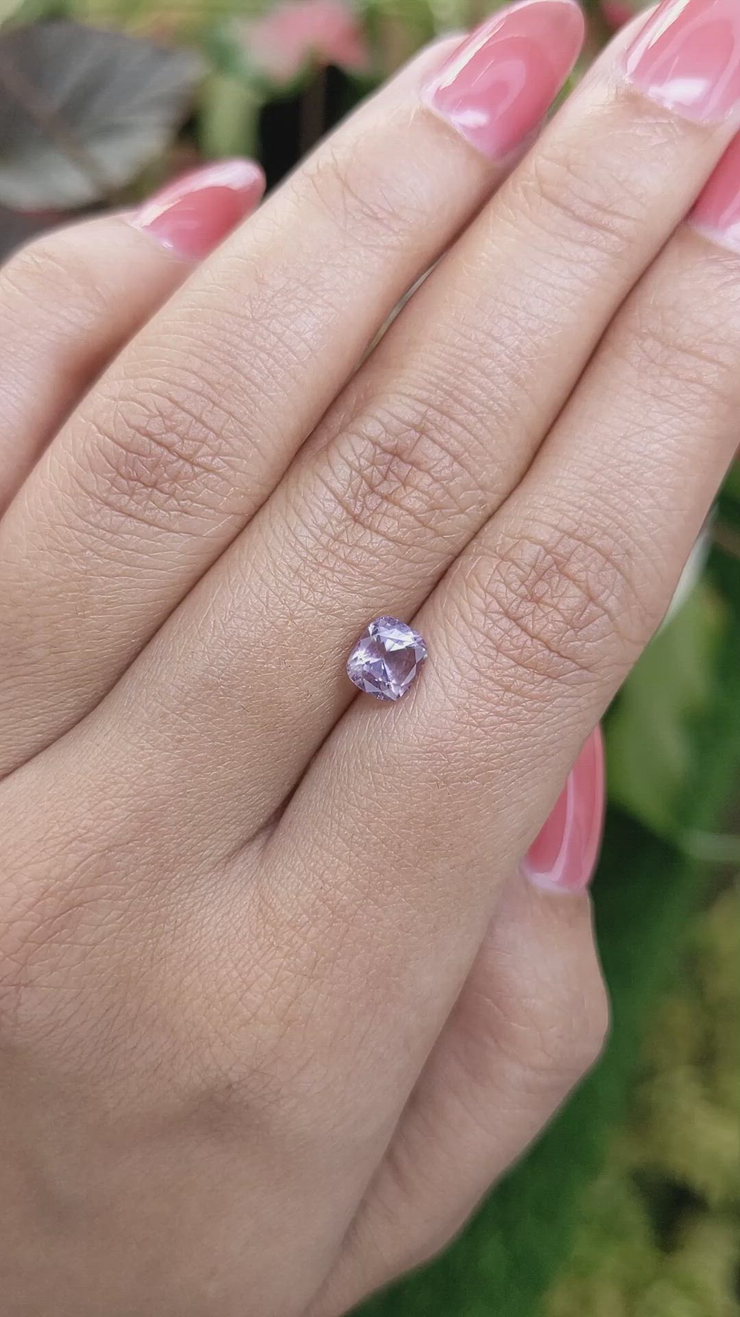 1.46 Ct. Pinkish Purple Spinel from Ceylon (Sri Lanka) Size Video