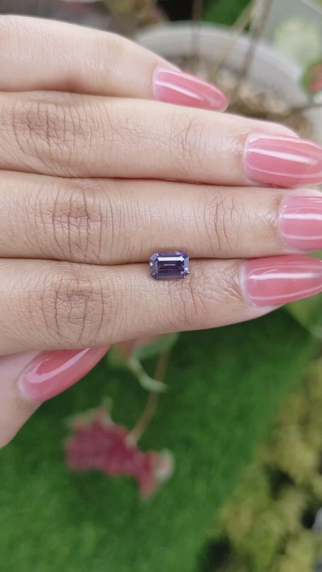 1.45 Ct. Purple Spinel from Ceylon (Sri Lanka) Size Video