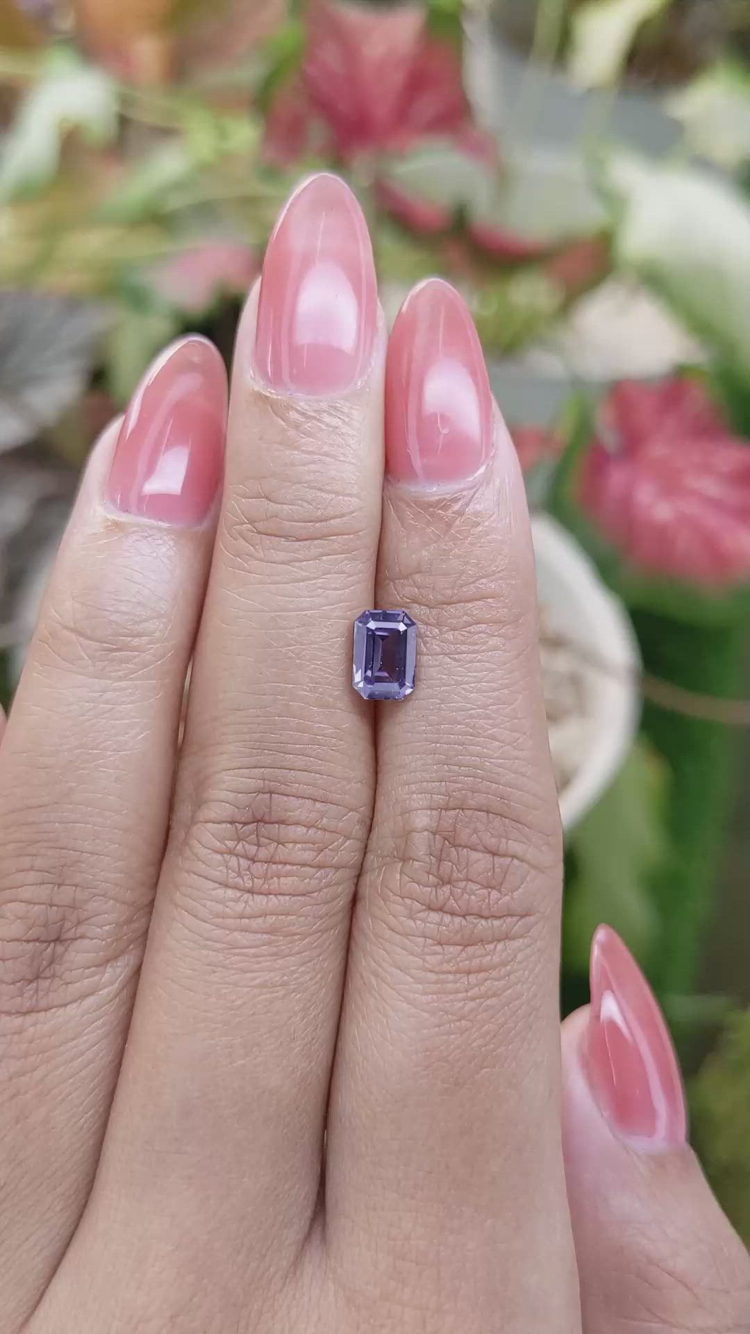 1.45 Ct. Purple Spinel from Ceylon (Sri Lanka) Size Video