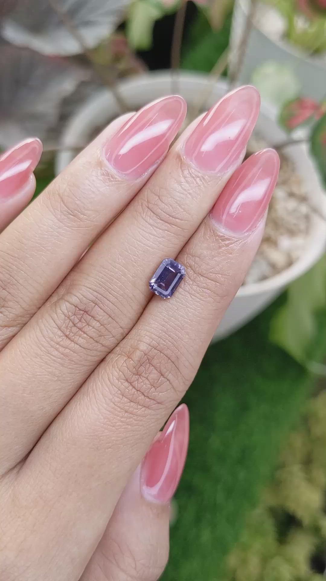 1.45 Ct. Purple Spinel from Ceylon (Sri Lanka) Size Video