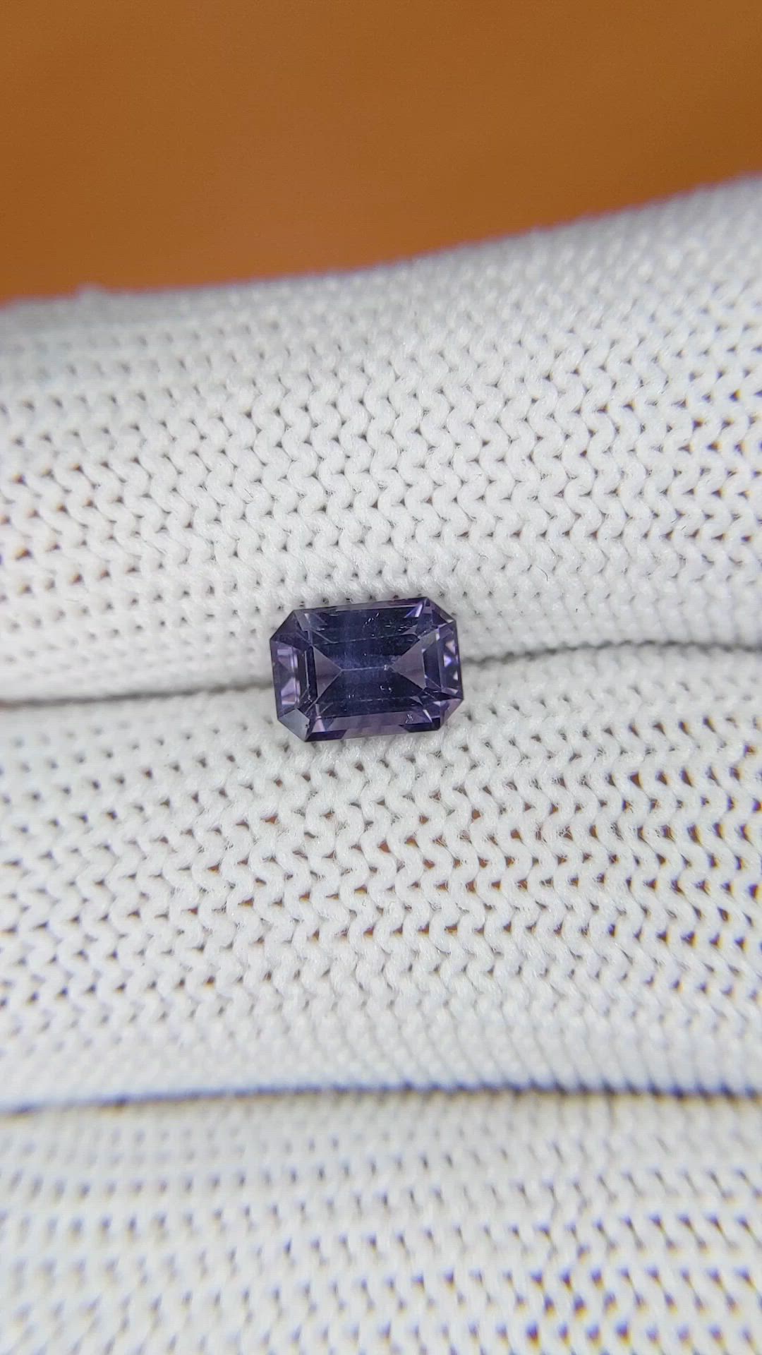 1.45 Ct. Purple Spinel from Ceylon (Sri Lanka) Size Video