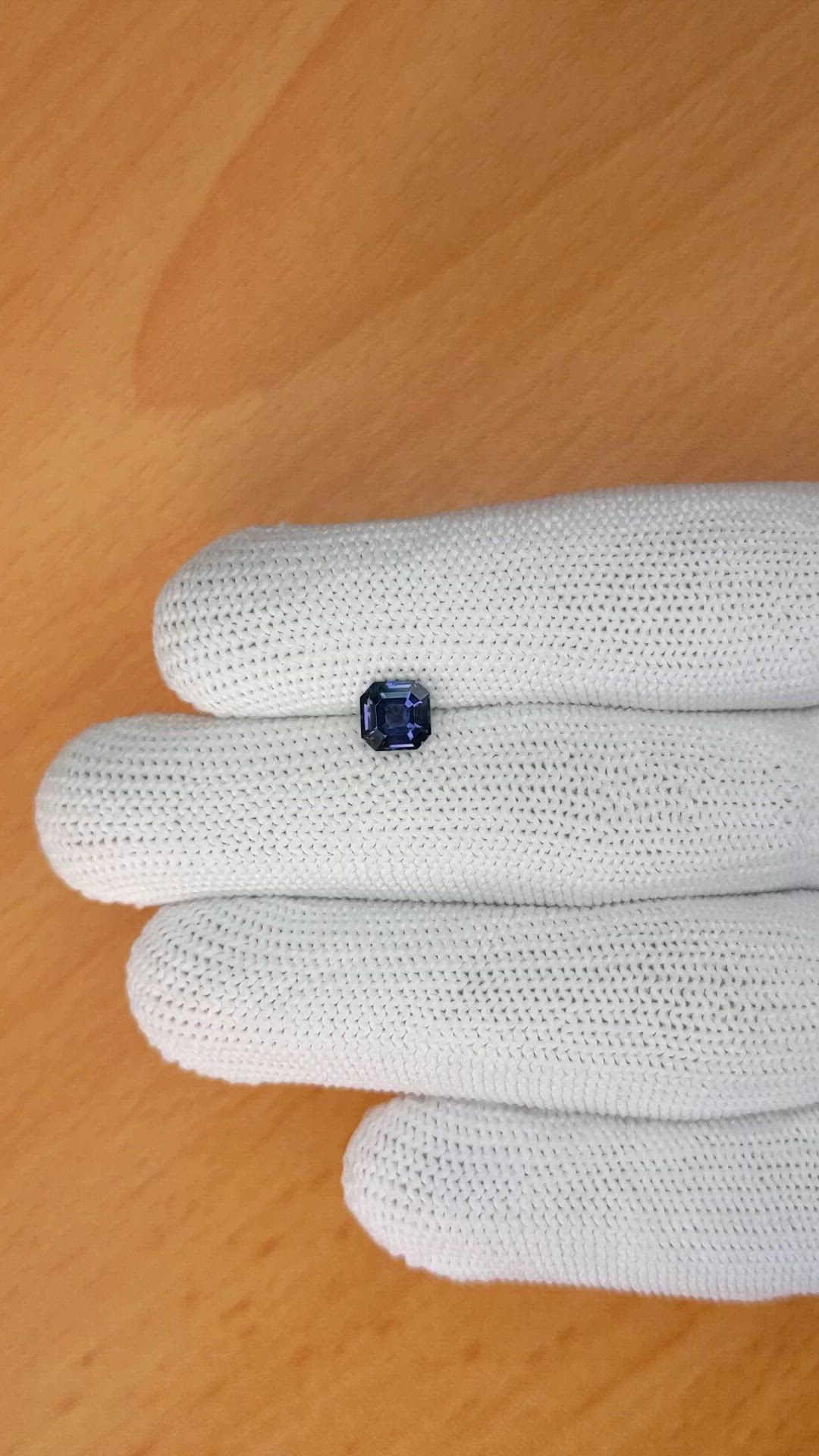 1.07 Ct. Blue Spinel from Ceylon (Sri Lanka) Size Video