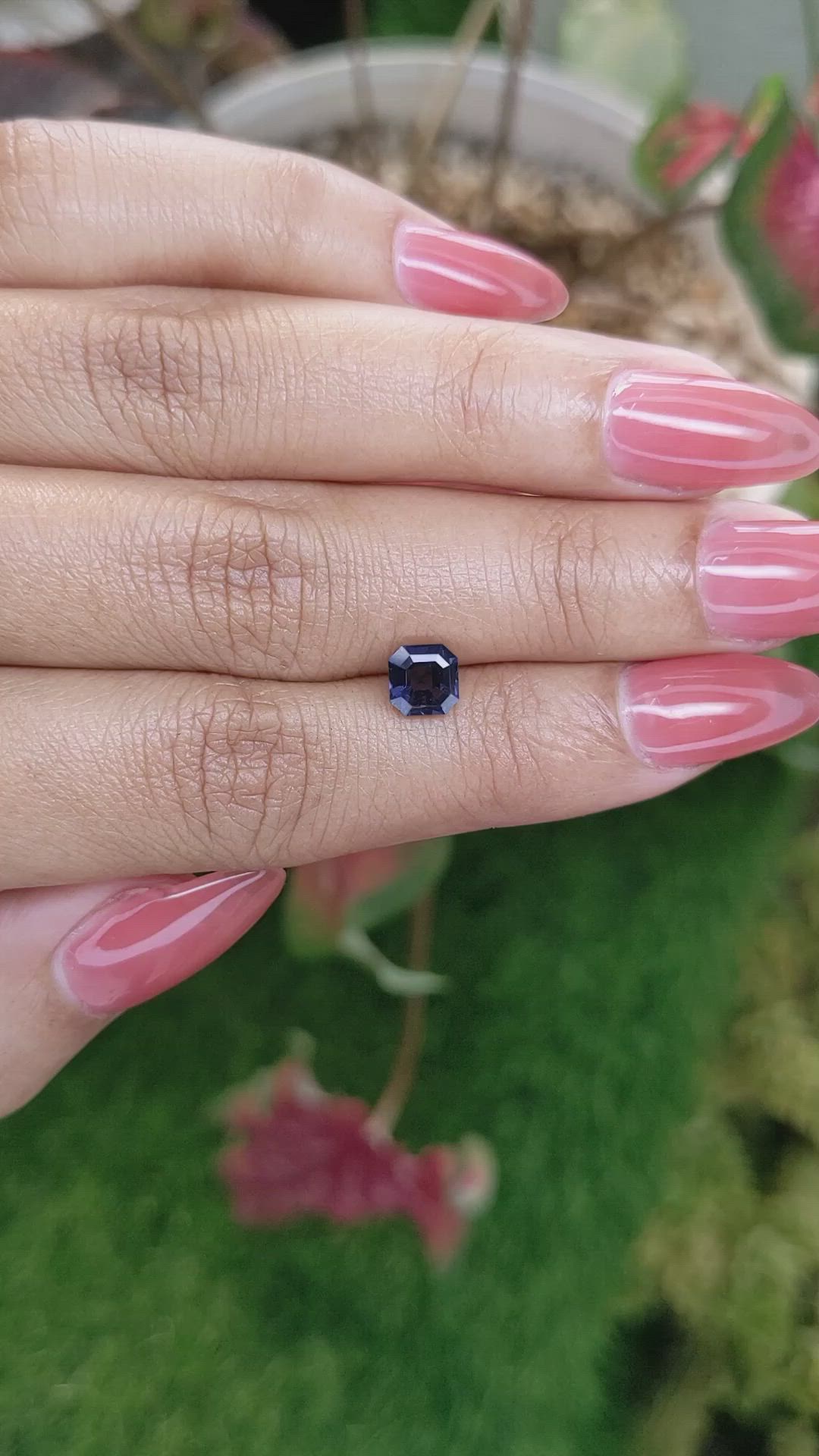 1.07 Ct. Blue Spinel from Ceylon (Sri Lanka) Size Video