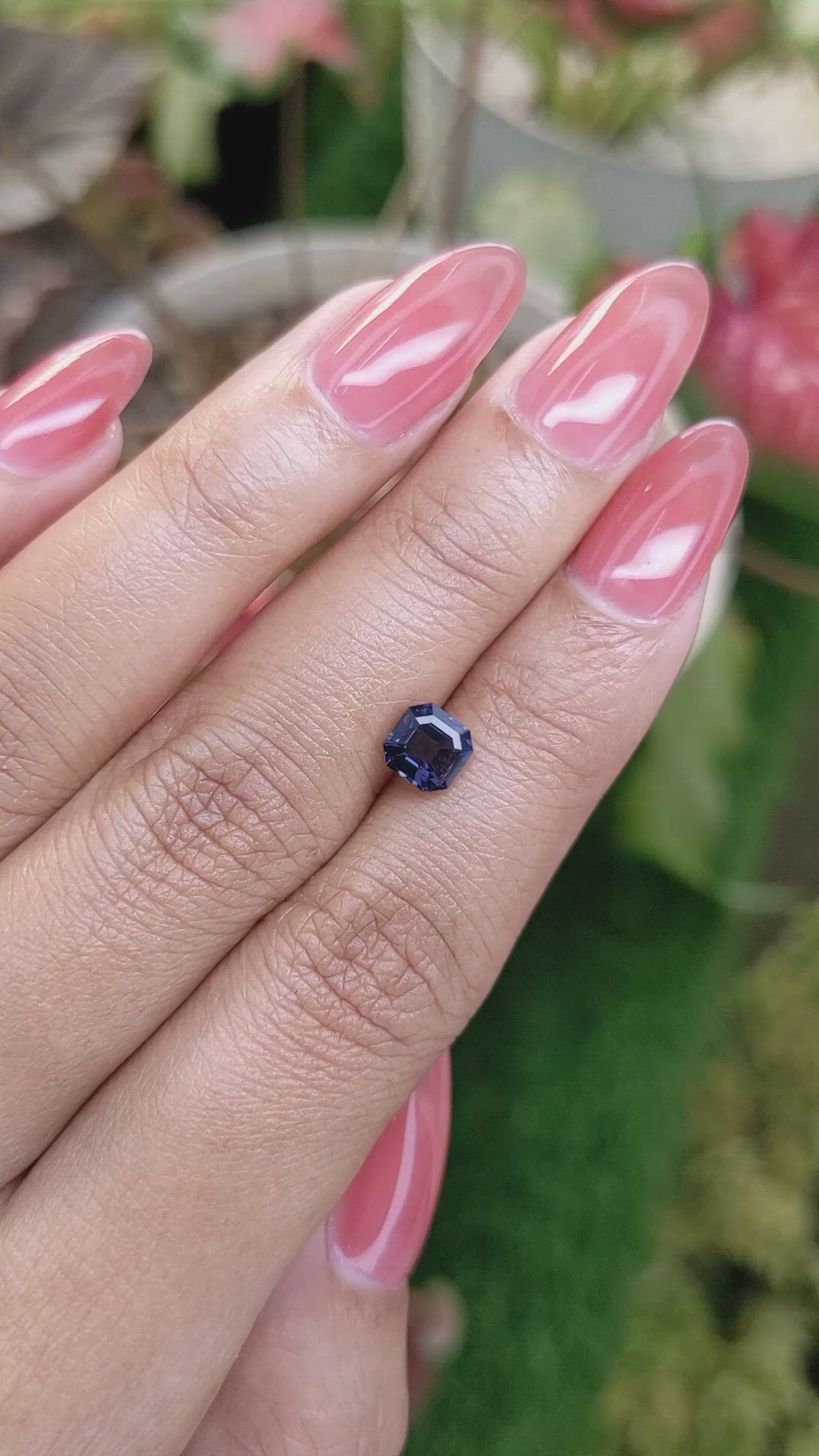 1.07 Ct. Blue Spinel from Ceylon (Sri Lanka) Size Video