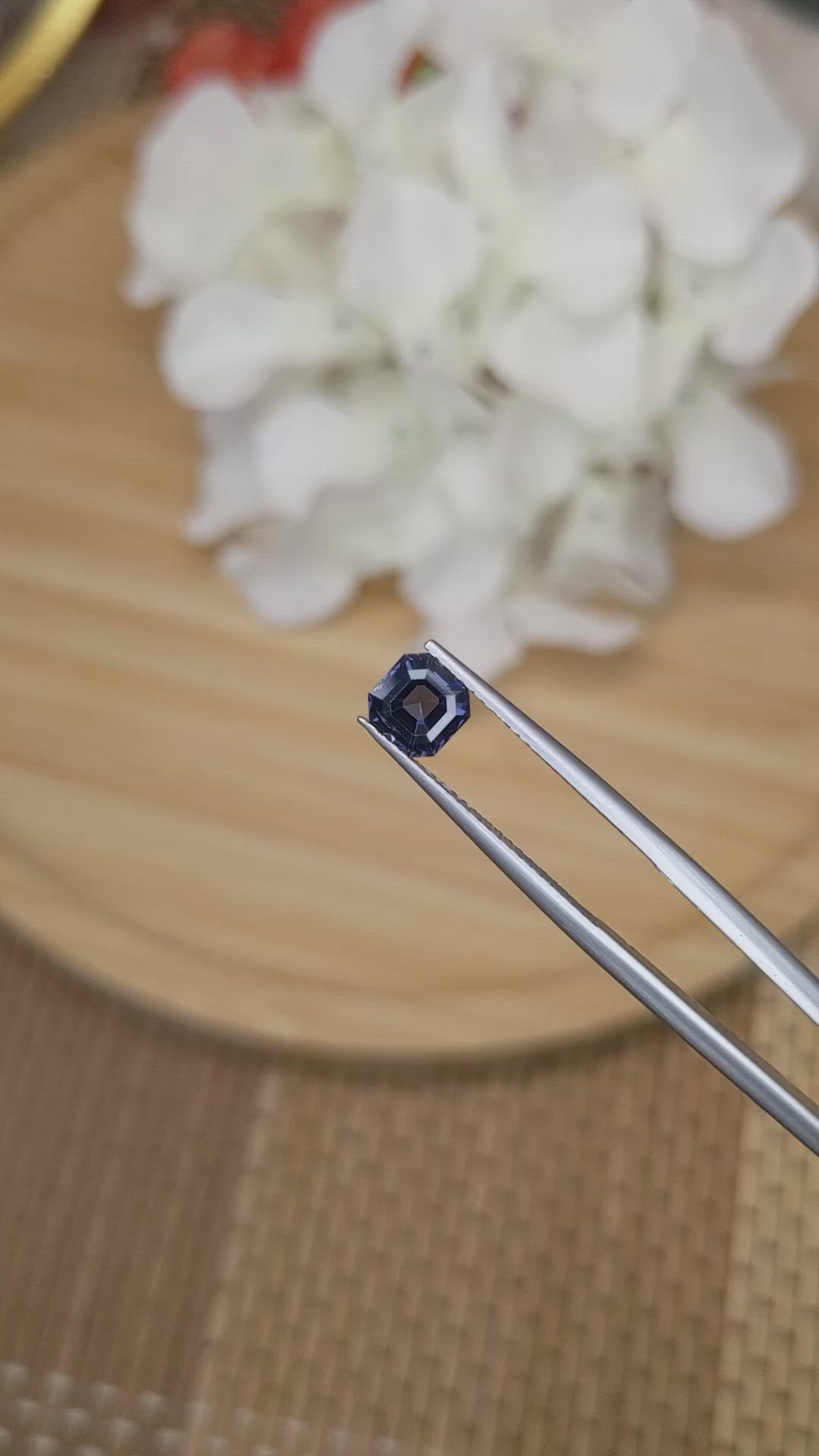 1.07 Ct. Blue Spinel from Ceylon (Sri Lanka) Size Video