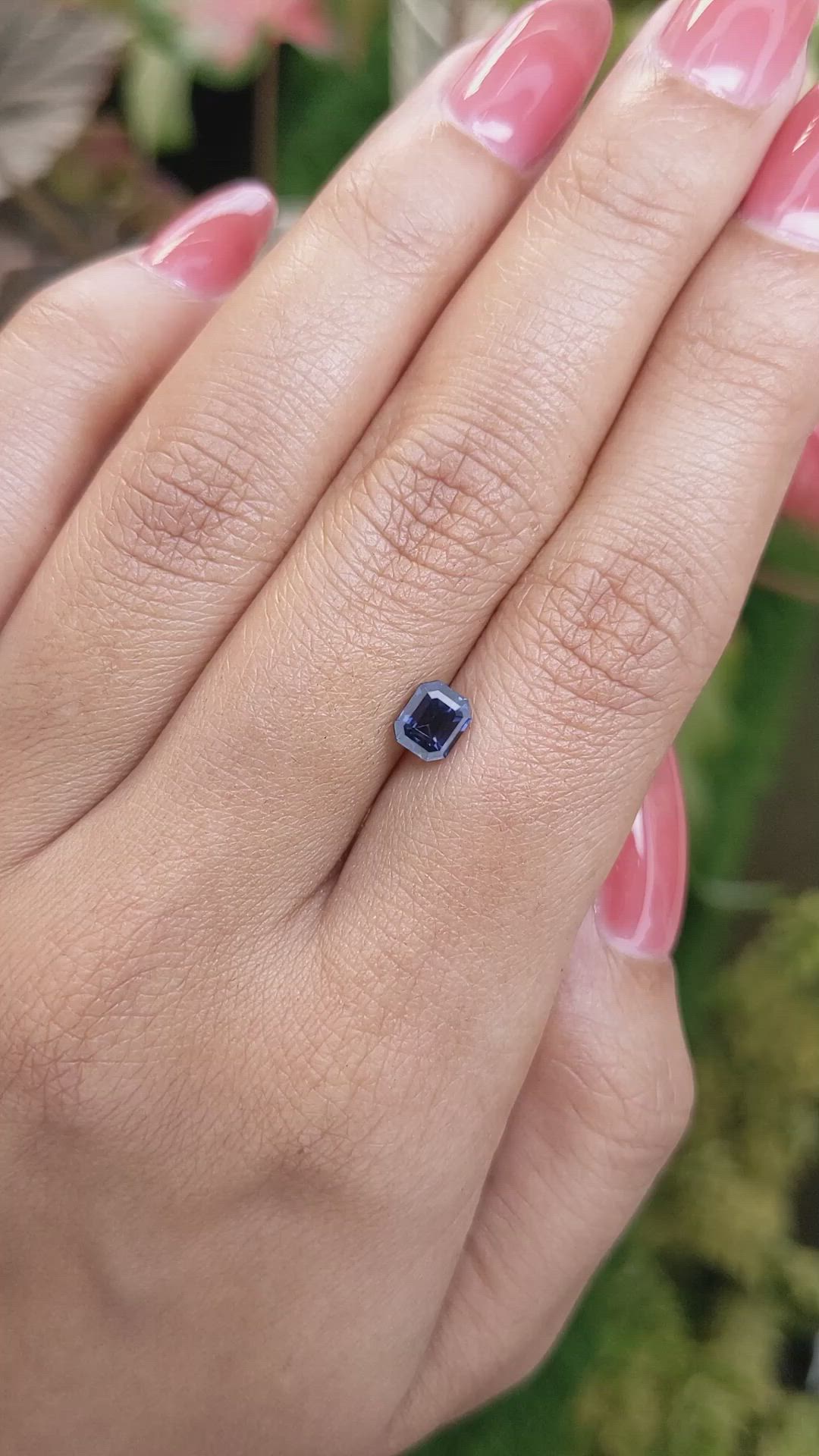 0.95 Ct. Blue Spinel from Ceylon (Sri Lanka) Size Video