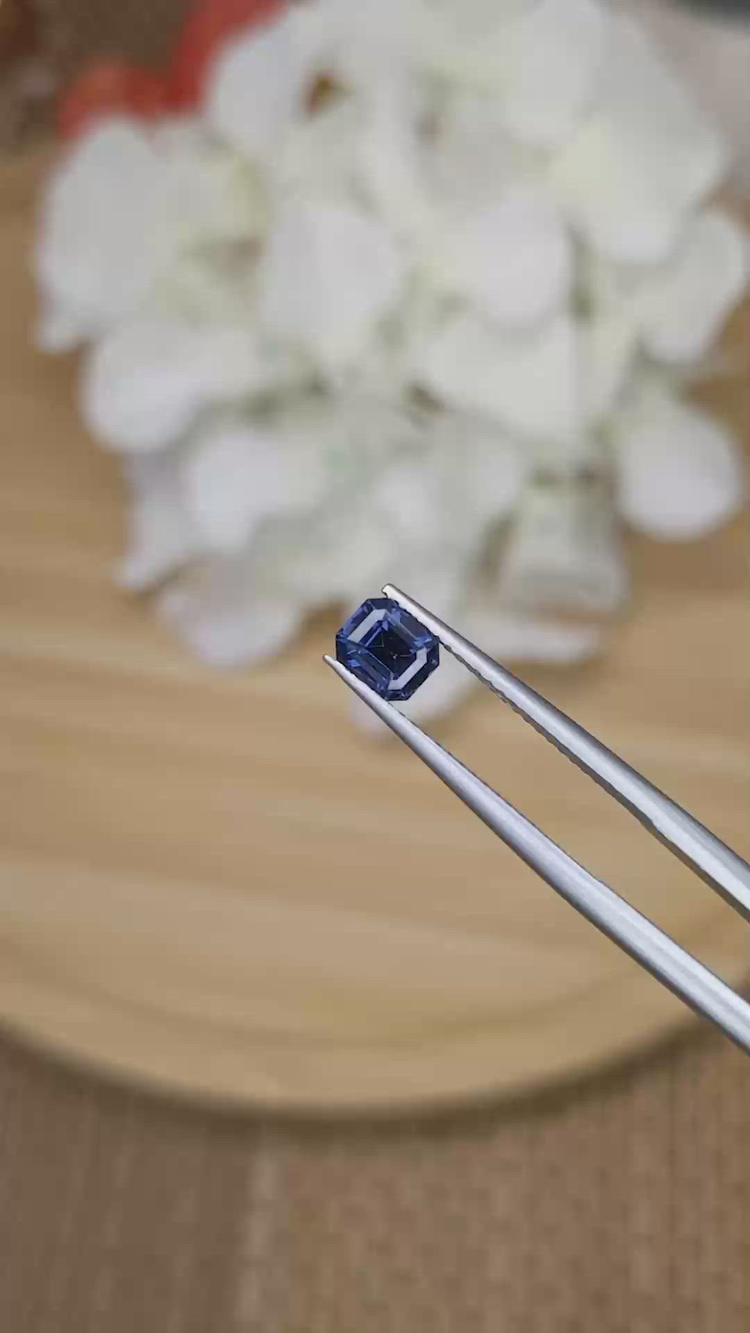 0.95 Ct. Blue Spinel from Ceylon (Sri Lanka) Size Video