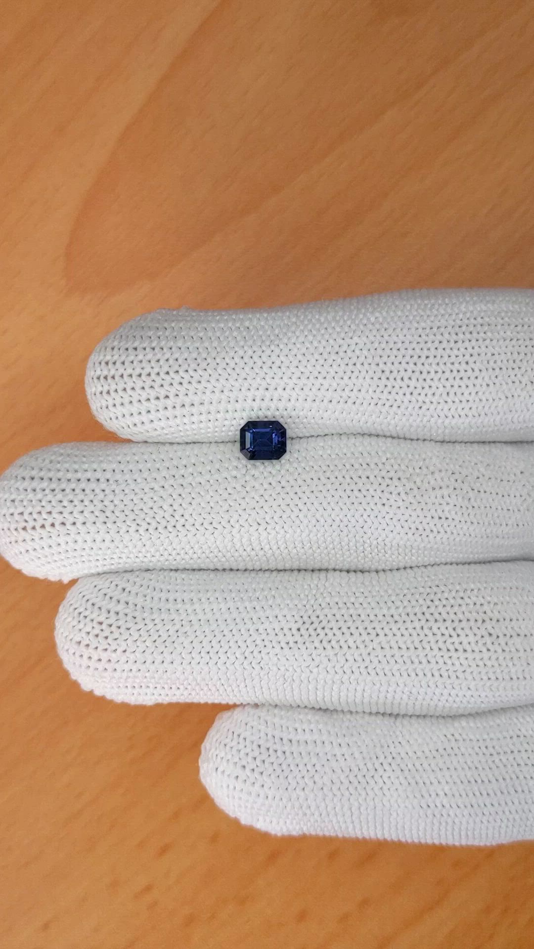 0.95 Ct. Blue Spinel from Ceylon (Sri Lanka) Size Video