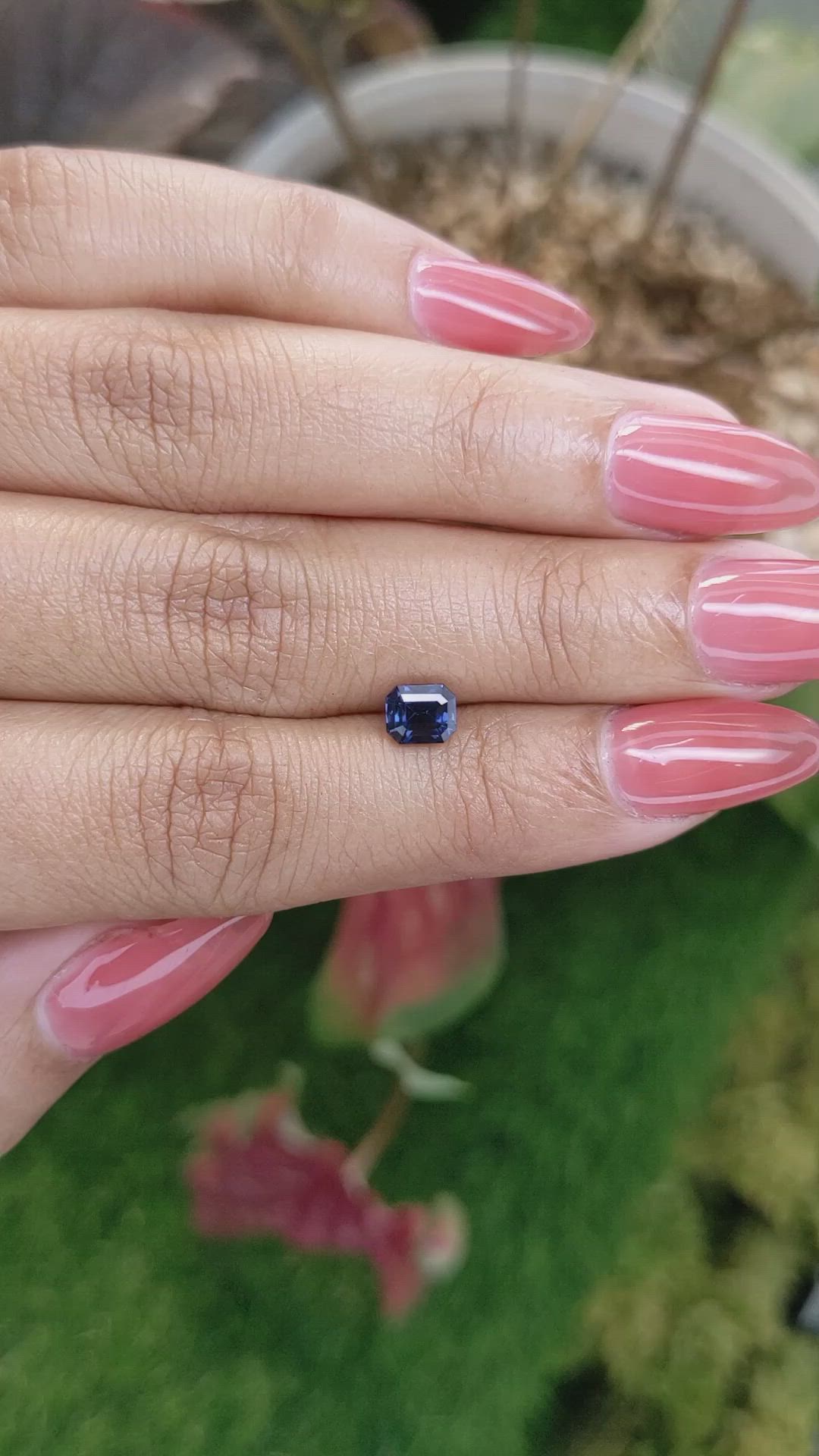 0.95 Ct. Blue Spinel from Ceylon (Sri Lanka) Size Video