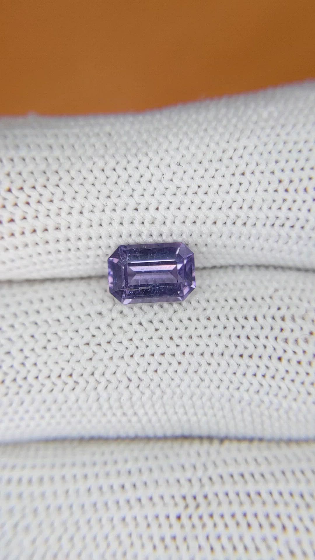 1.58 Ct. Purple Spinel from Ceylon (Sri Lanka) Size Video