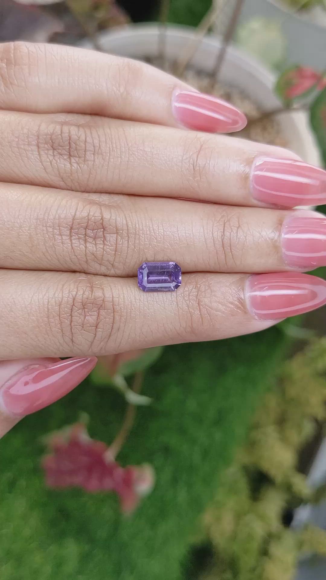 1.58 Ct. Purple Spinel from Ceylon (Sri Lanka) Size Video