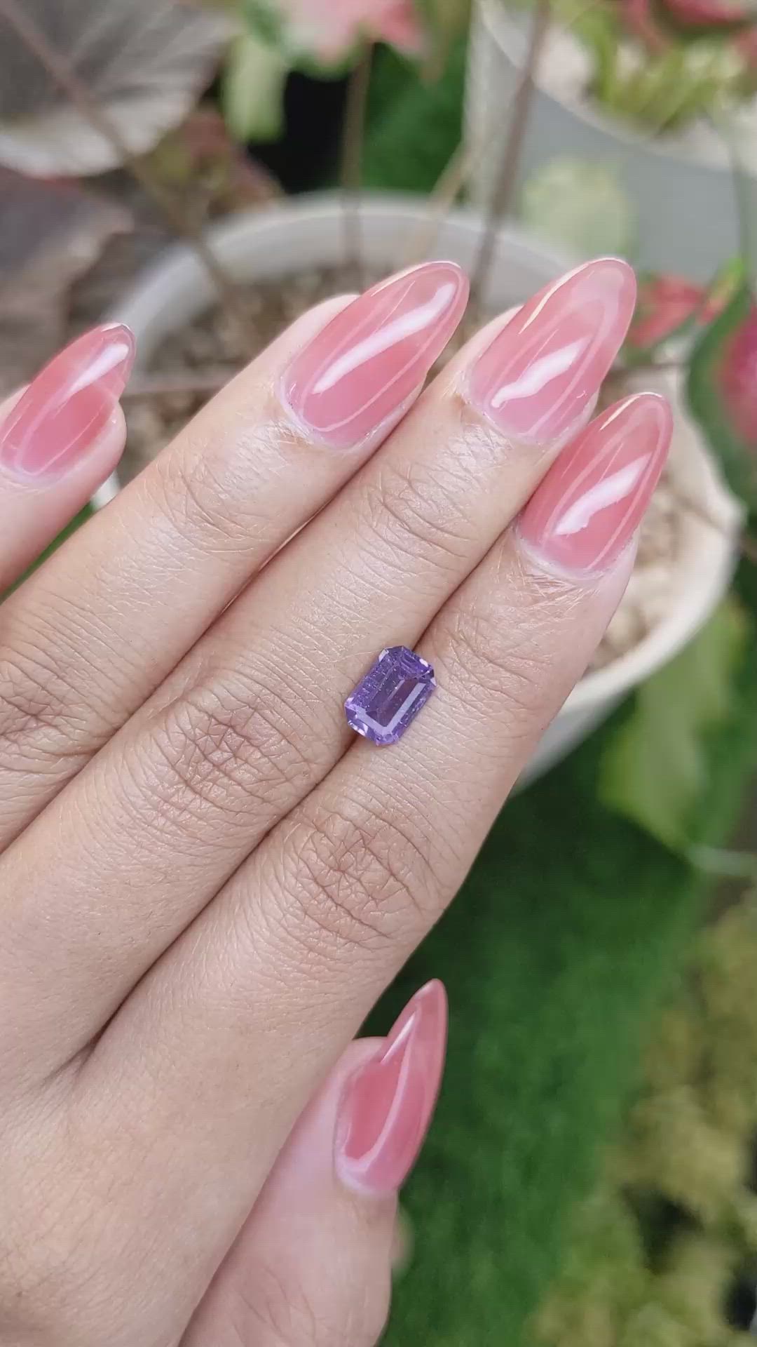 1.58 Ct. Purple Spinel from Ceylon (Sri Lanka) Size Video