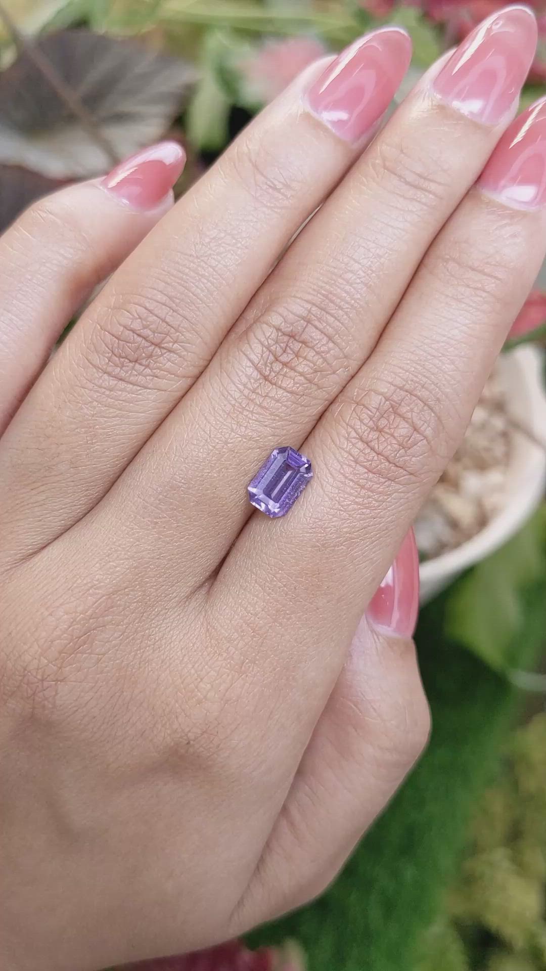 1.58 Ct. Purple Spinel from Ceylon (Sri Lanka) Size Video