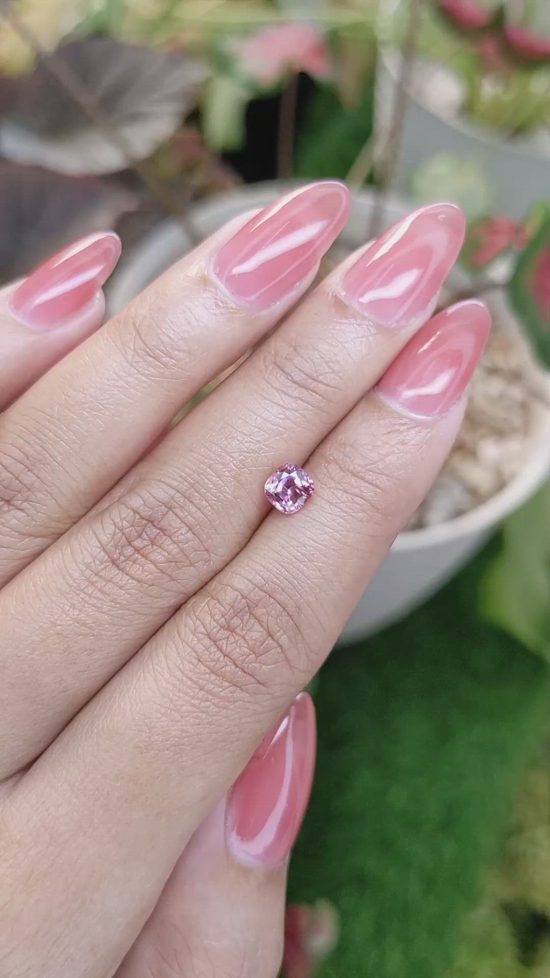 0.90 Ct. Pink Spinel from Ceylon (Sri Lanka) Size Video
