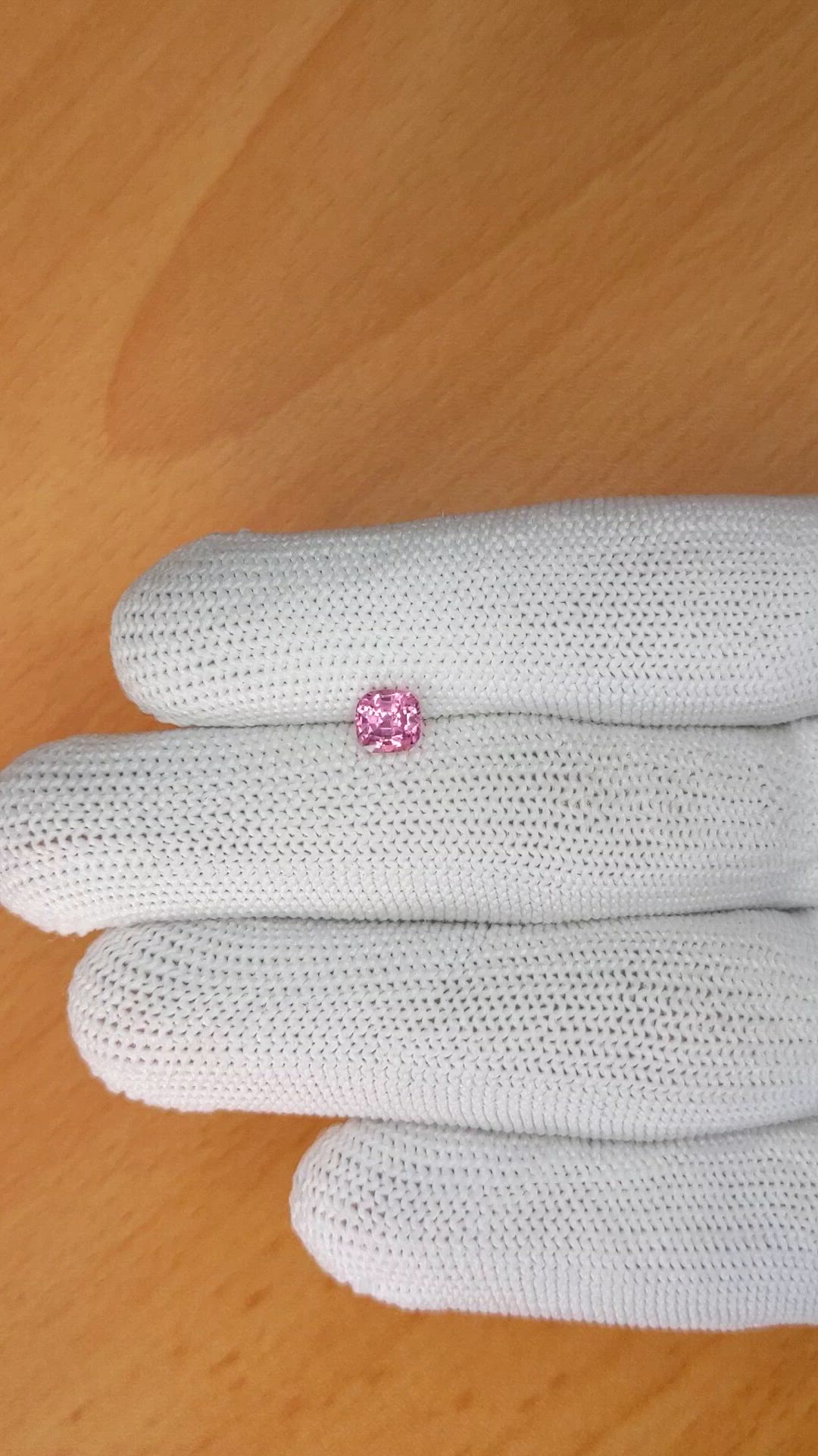 0.90 Ct. Pink Spinel from Ceylon (Sri Lanka) Size Video