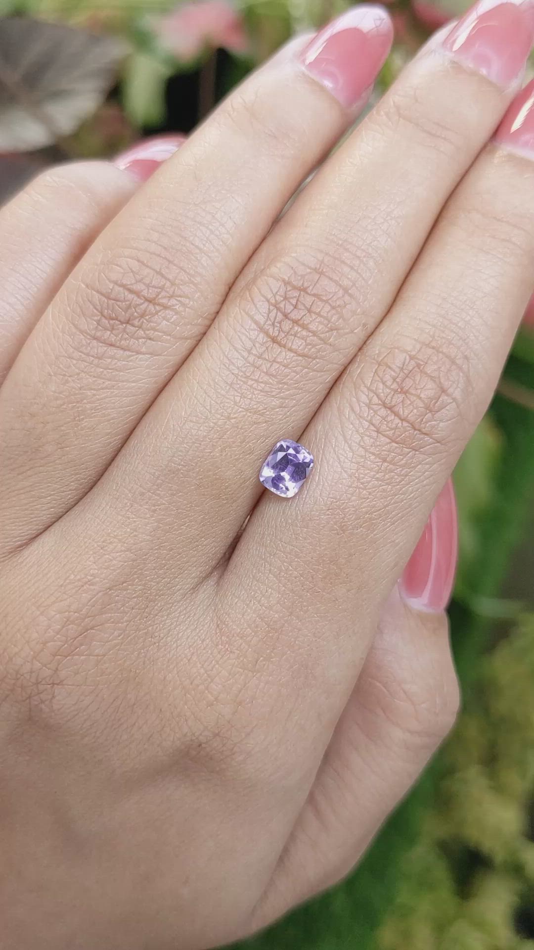 0.87 Ct. Purple Spinel from Ceylon (Sri Lanka) Size Video