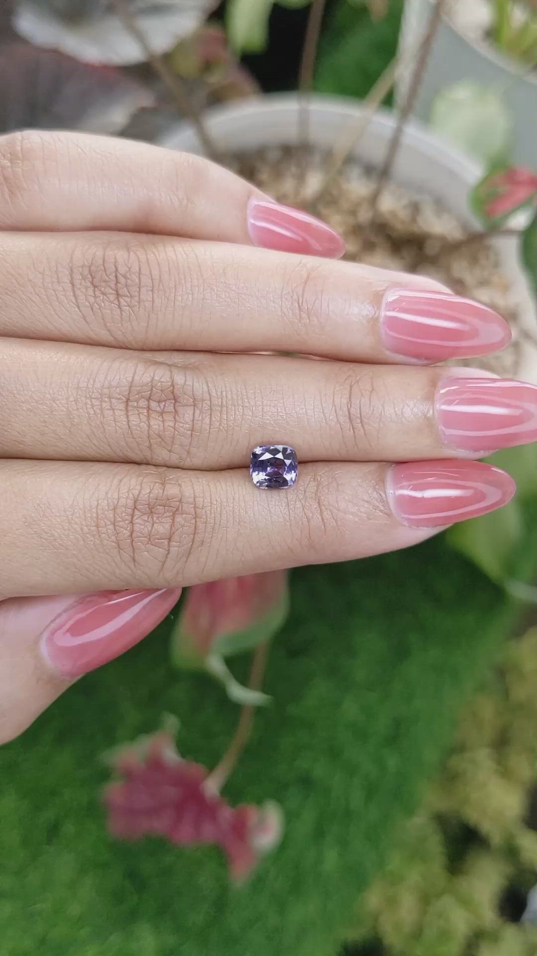 1.27 Ct. Purple Spinel from Ceylon (Sri Lanka) Size Video
