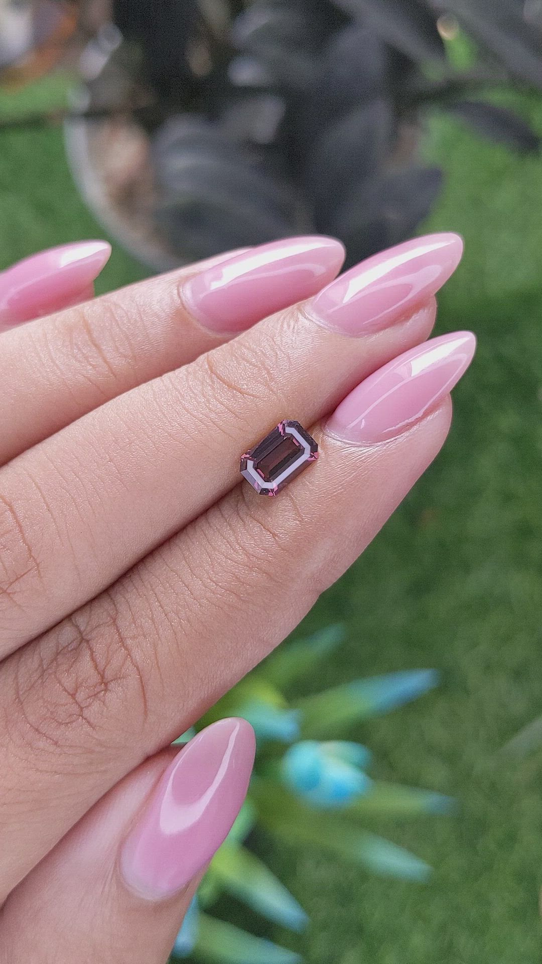 1.09 Ct. Purplish Pink Spinel from Ceylon (Sri Lanka) Size Video