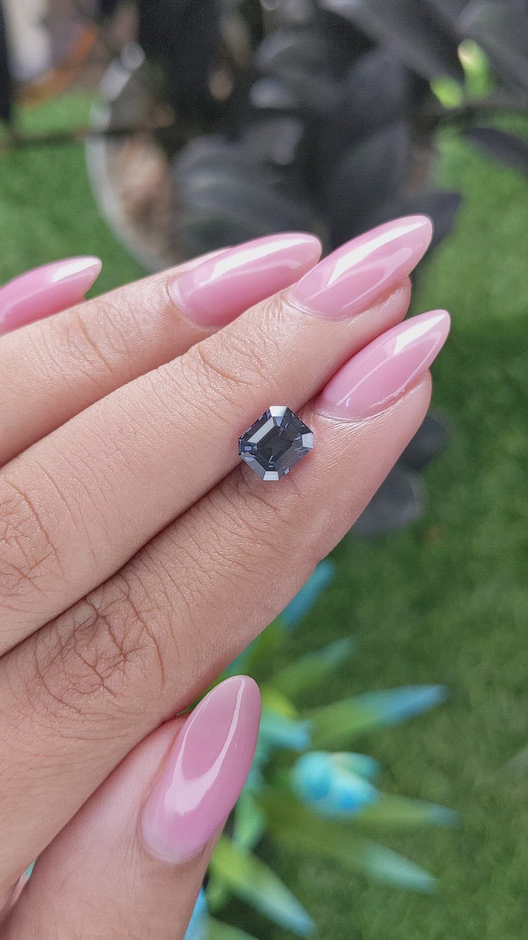 1.57 Ct. Violet Spinel from Ceylon (Sri Lanka) Size Video