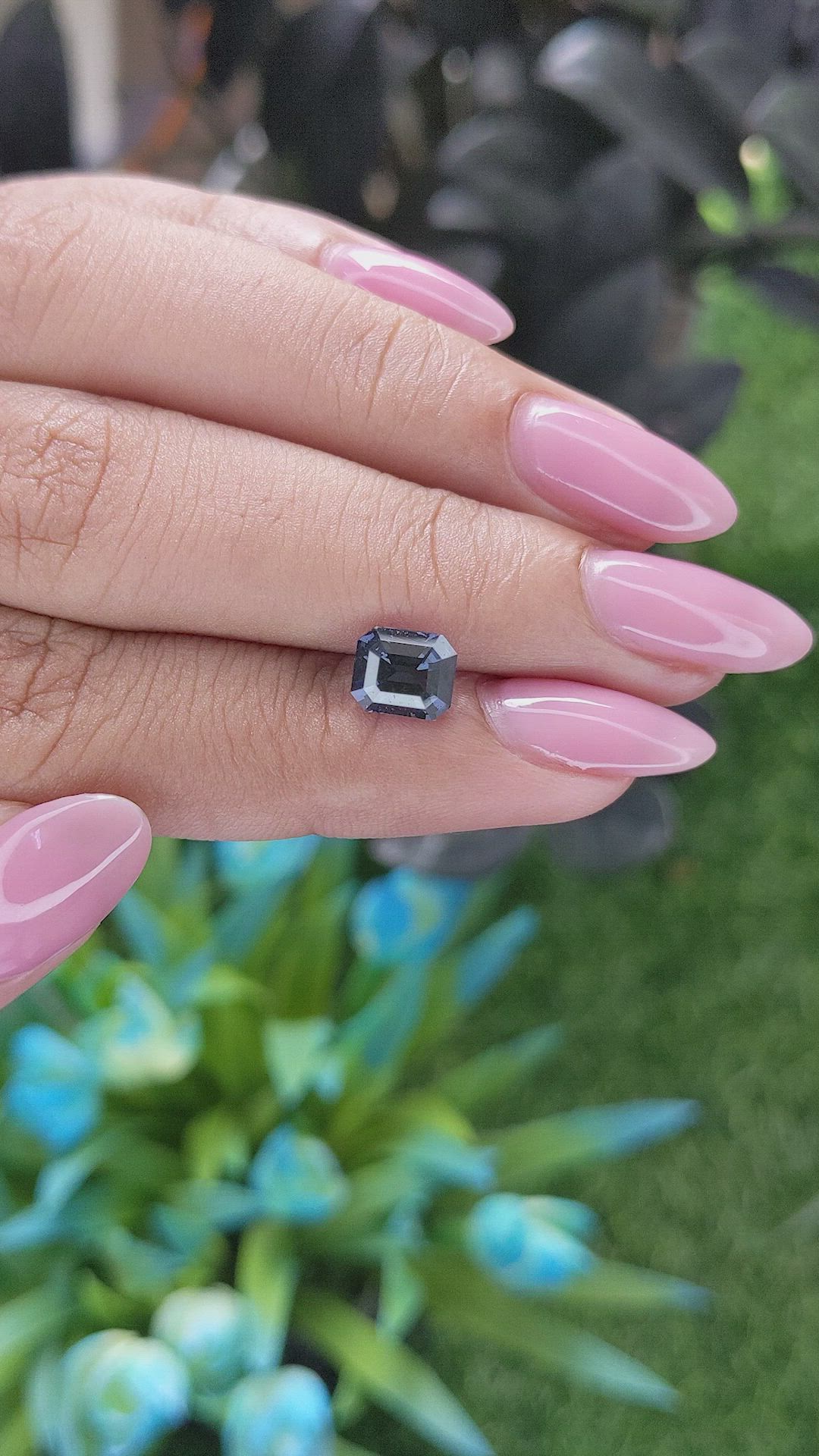 1.57 Ct. Violet Spinel from Ceylon (Sri Lanka) Size Video