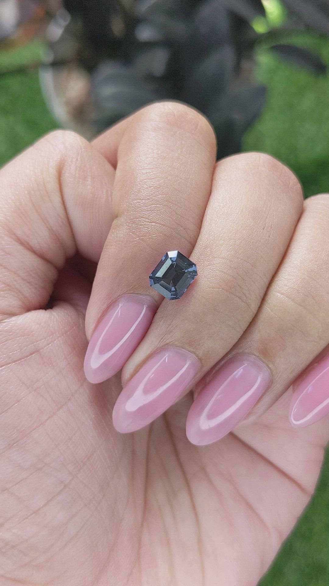 1.57 Ct. Violet Spinel from Ceylon (Sri Lanka) Size Video
