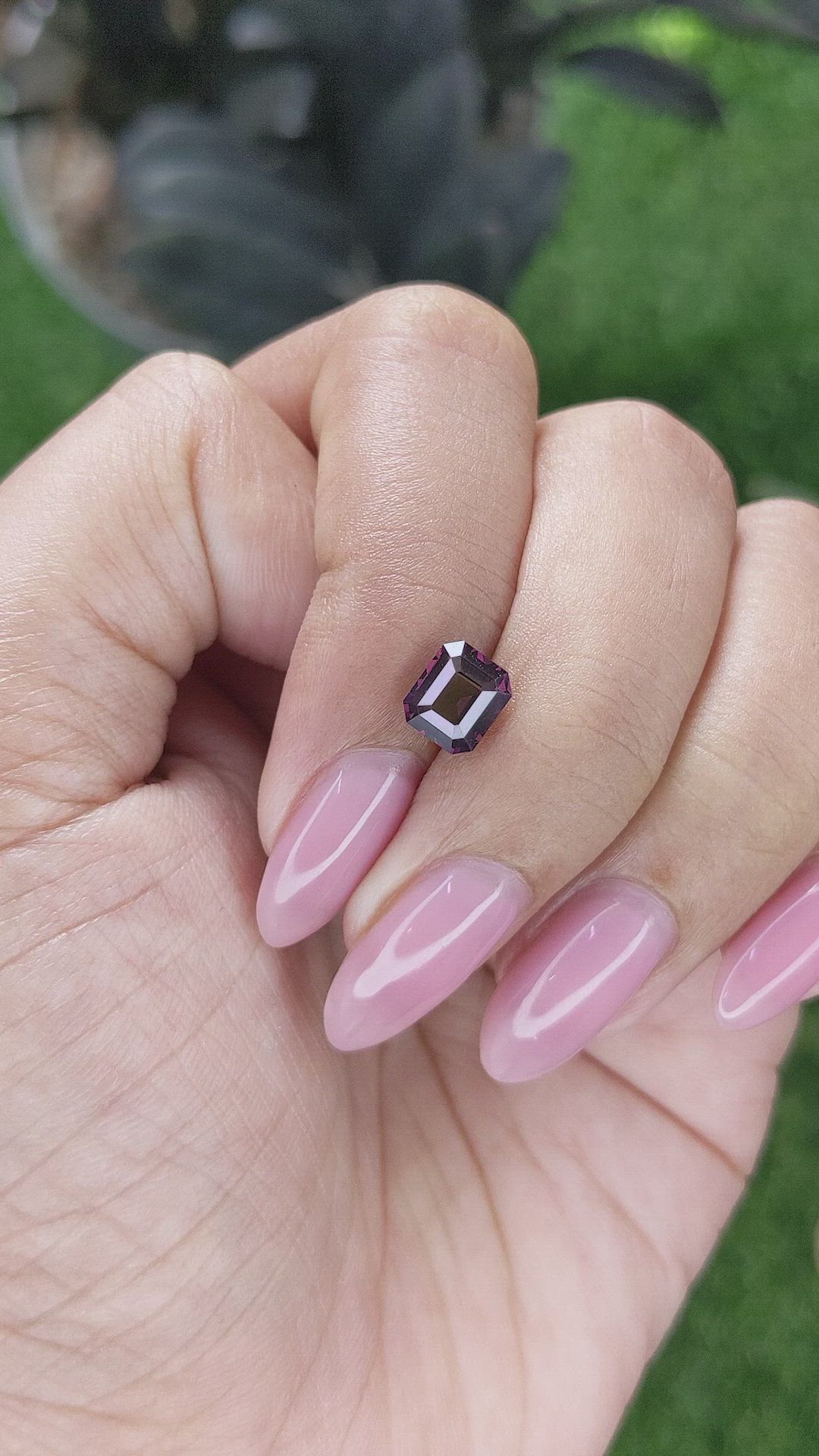 1.38 Ct. Reddish Pink Spinel from Ceylon (Sri Lanka) Size Video