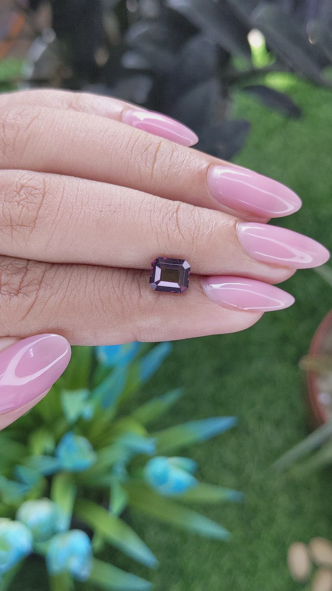 1.38 Ct. Reddish Pink Spinel from Ceylon (Sri Lanka) Size Video