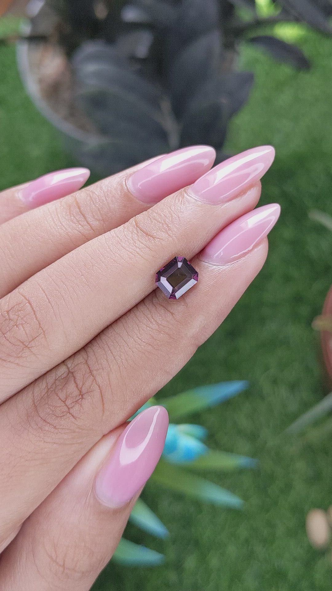 1.38 Ct. Reddish Pink Spinel from Ceylon (Sri Lanka) Size Video