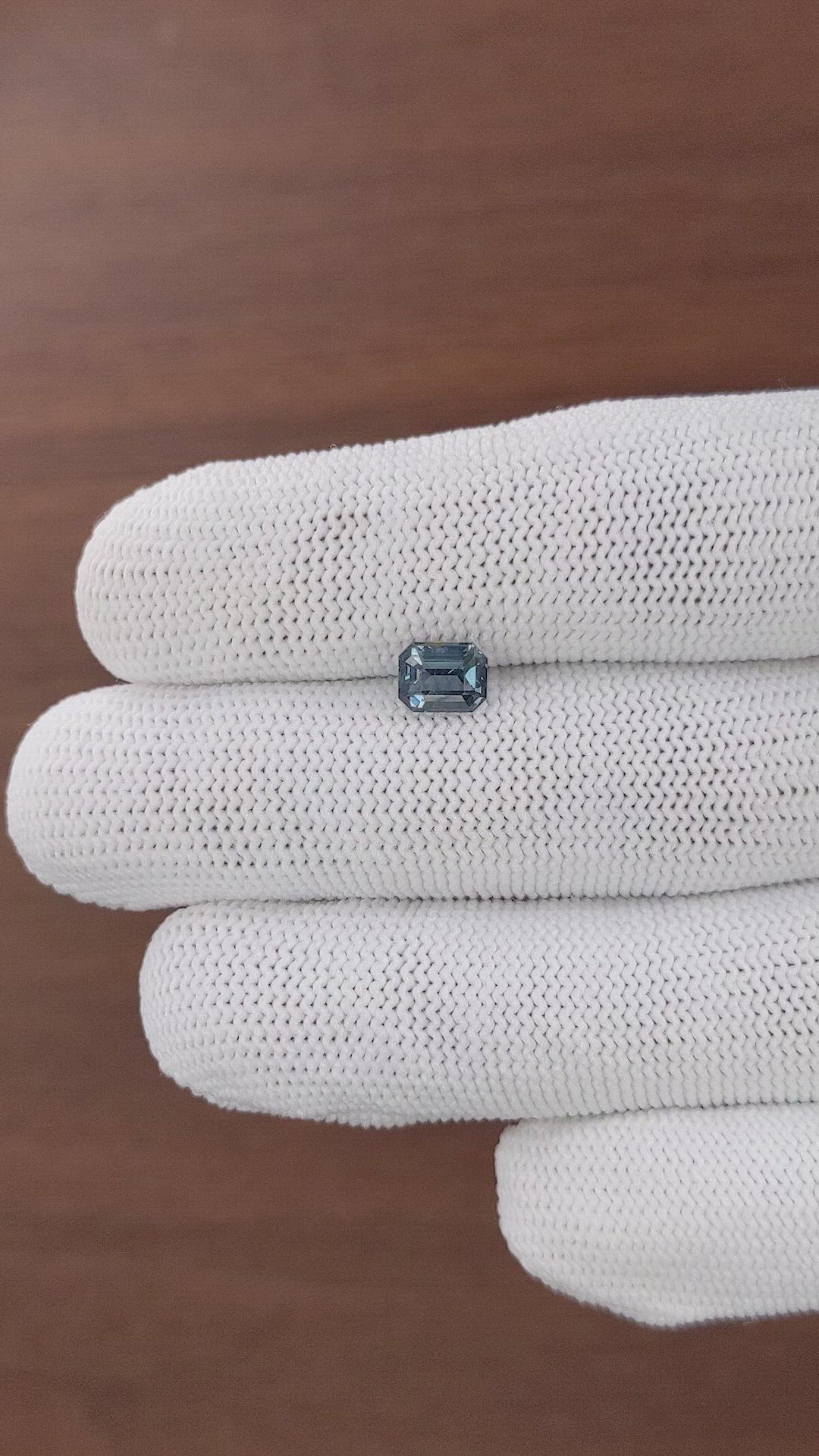 1.07 Ct. Blue Spinel from Ceylon (Sri Lanka) Size Video