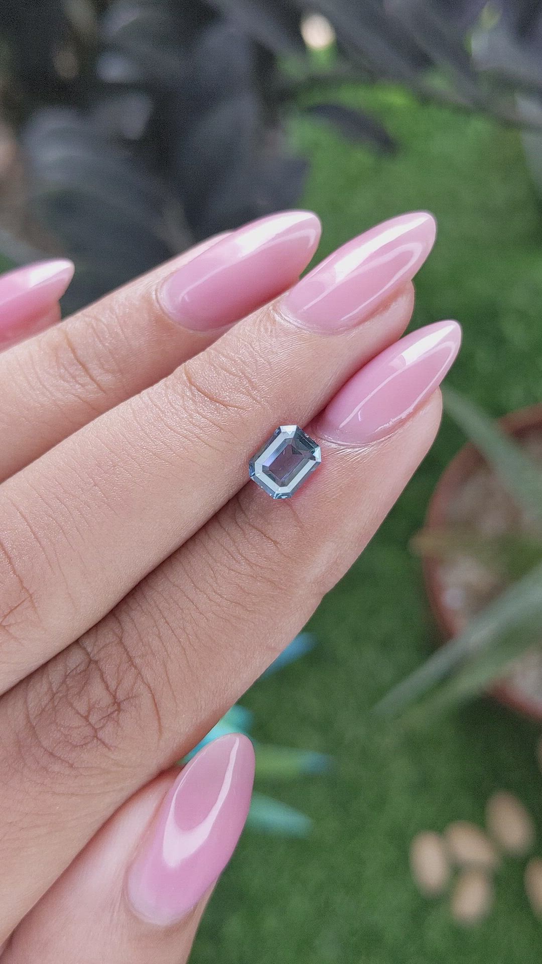 1.07 Ct. Blue Spinel from Ceylon (Sri Lanka) Size Video