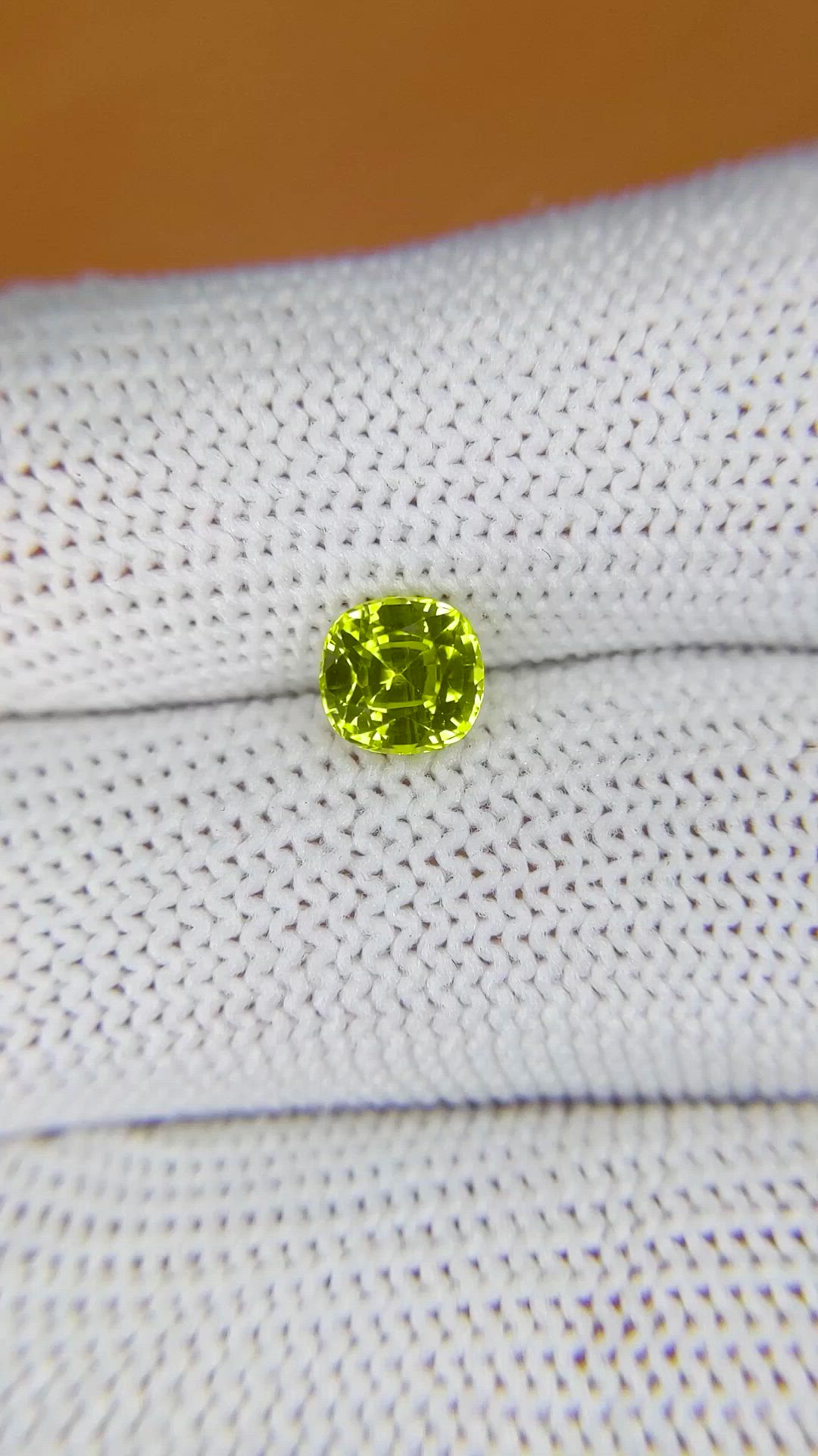 1.25 Ct. Yellowish Green Chrysoberyl from Ceylon (Sri Lanka) Size Video
