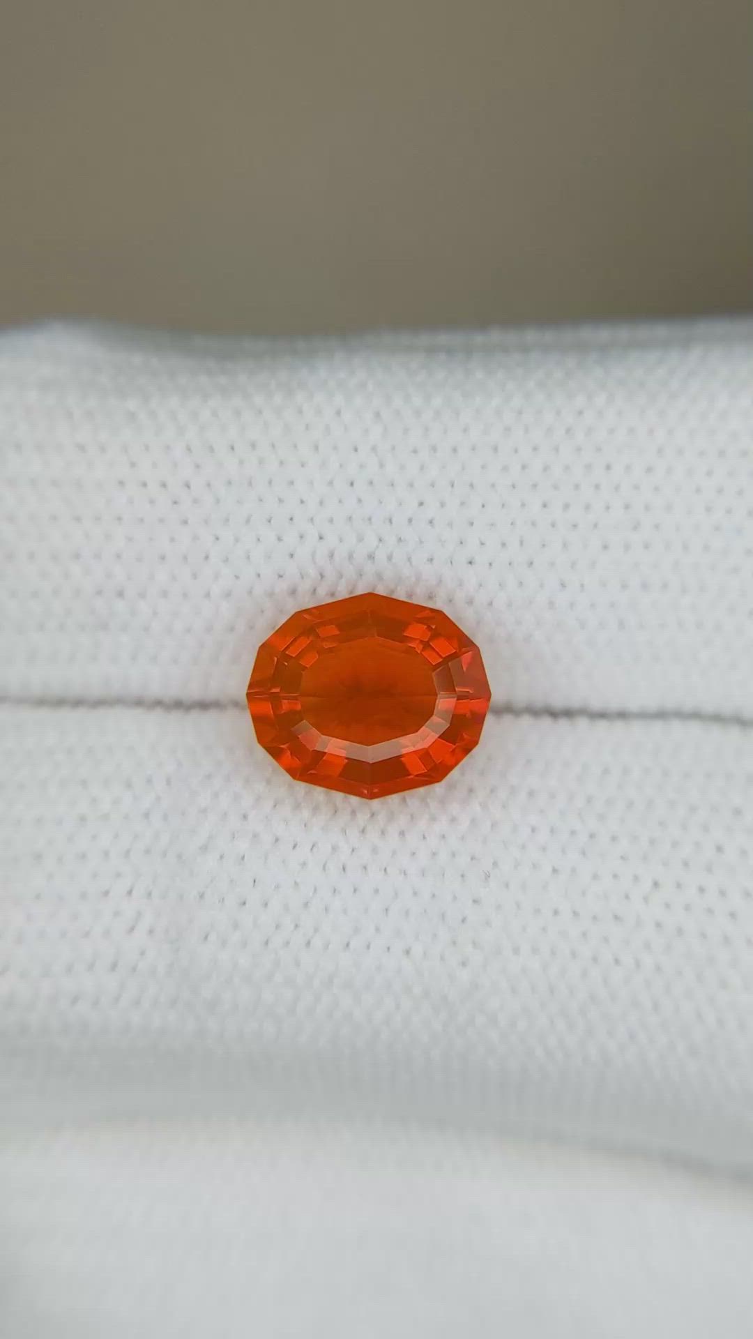 1.79 Ct. Orange Fire Opal from Mexico Size Video