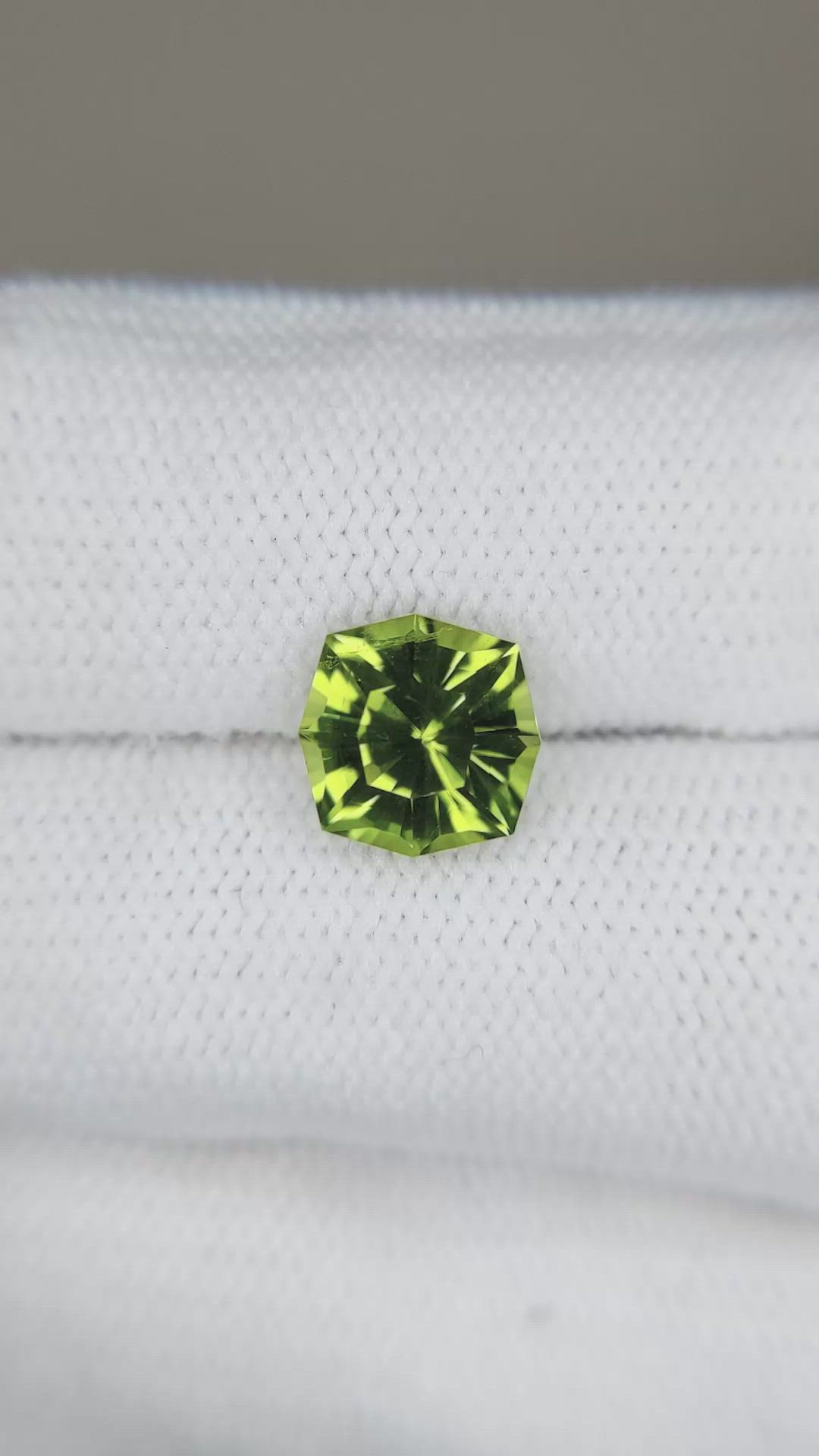 2.73 Ct. Yellowish Green Peridot from Pakistan Size Video