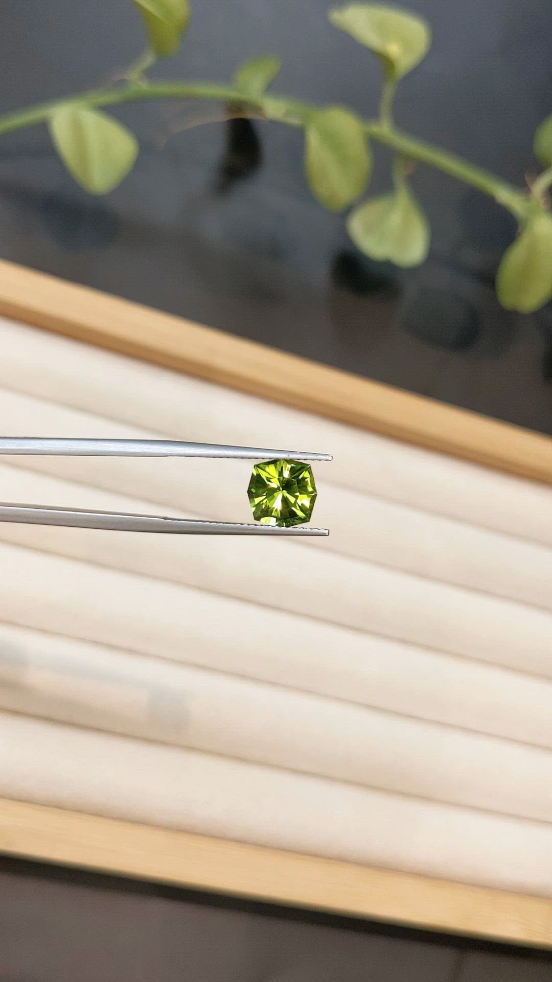 2.73 Ct. Yellowish Green Peridot from Pakistan Size Video
