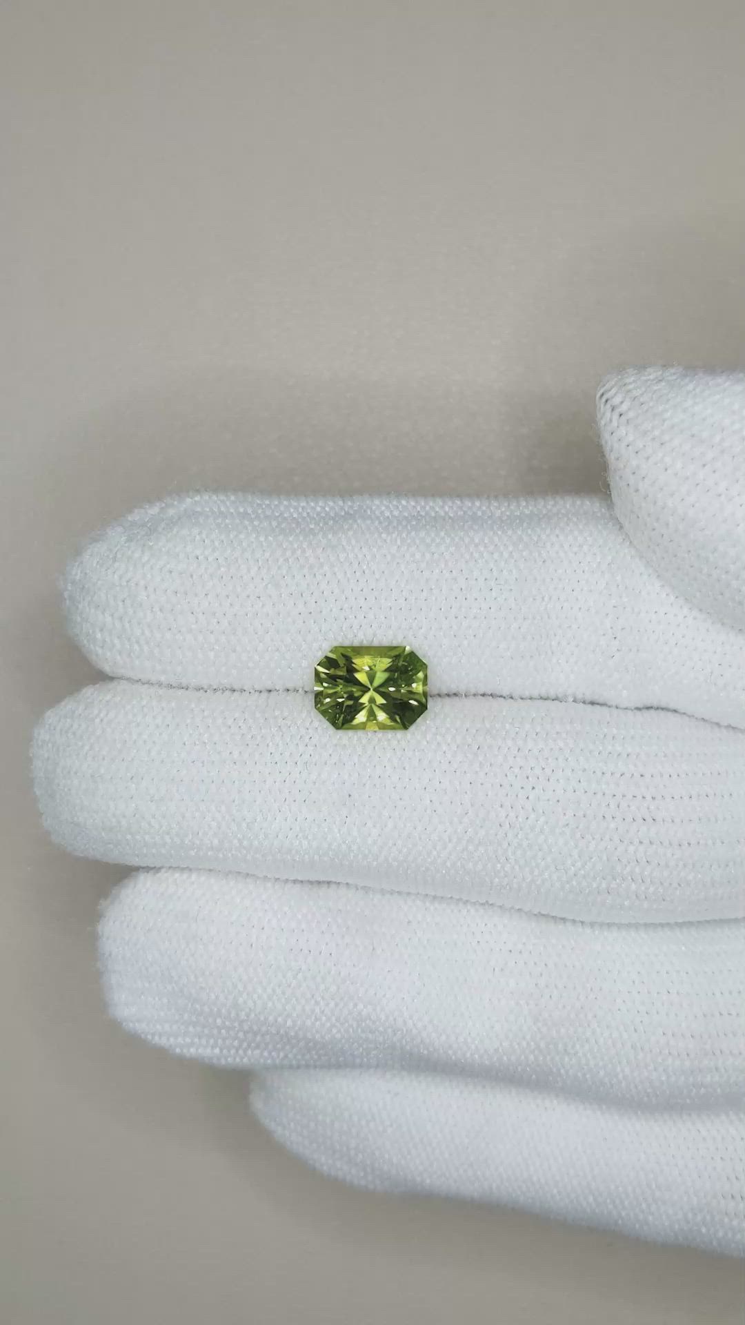 2.12 Ct. Green Peridot from Pakistan Size Video