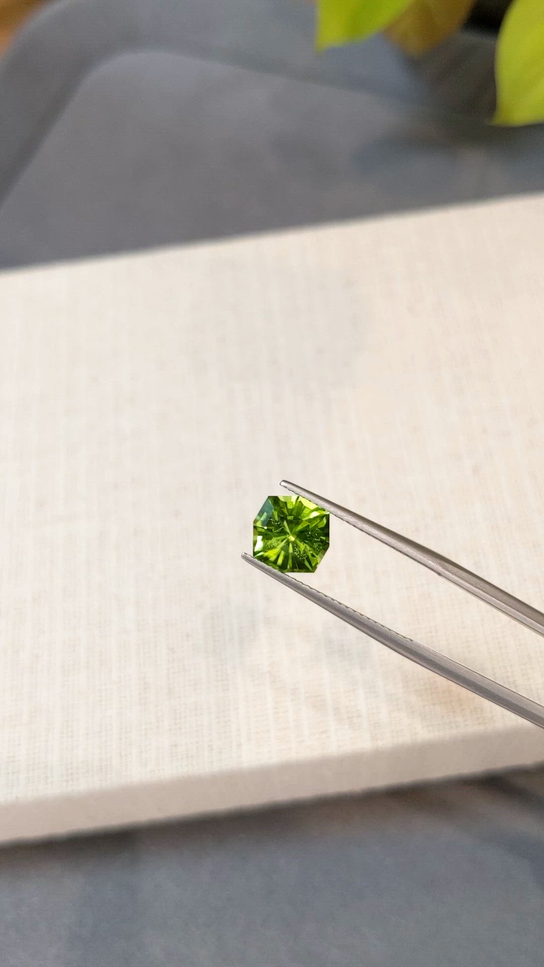 2.83 Ct. Yellowish Green Peridot from Pakistan Size Video