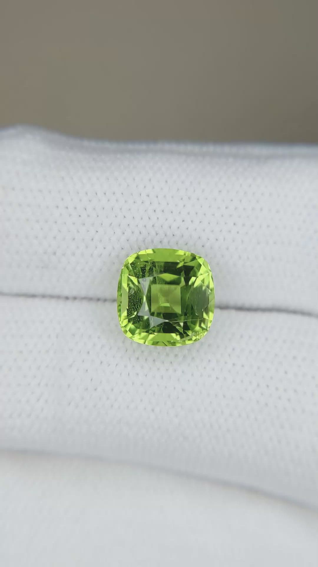 3.96 Ct. Green Peridot from Pakistan Size Video