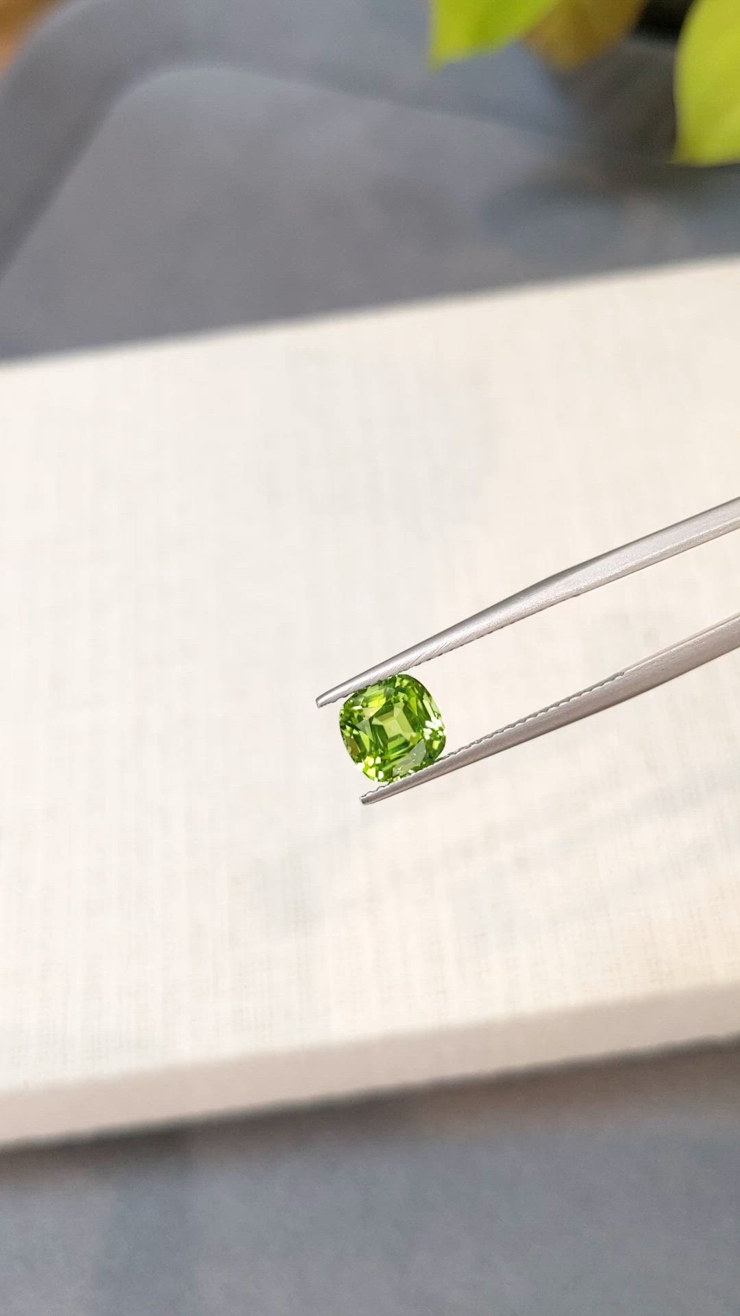 2.02 Ct. Yellowish Green Peridot from Pakistan Size Video