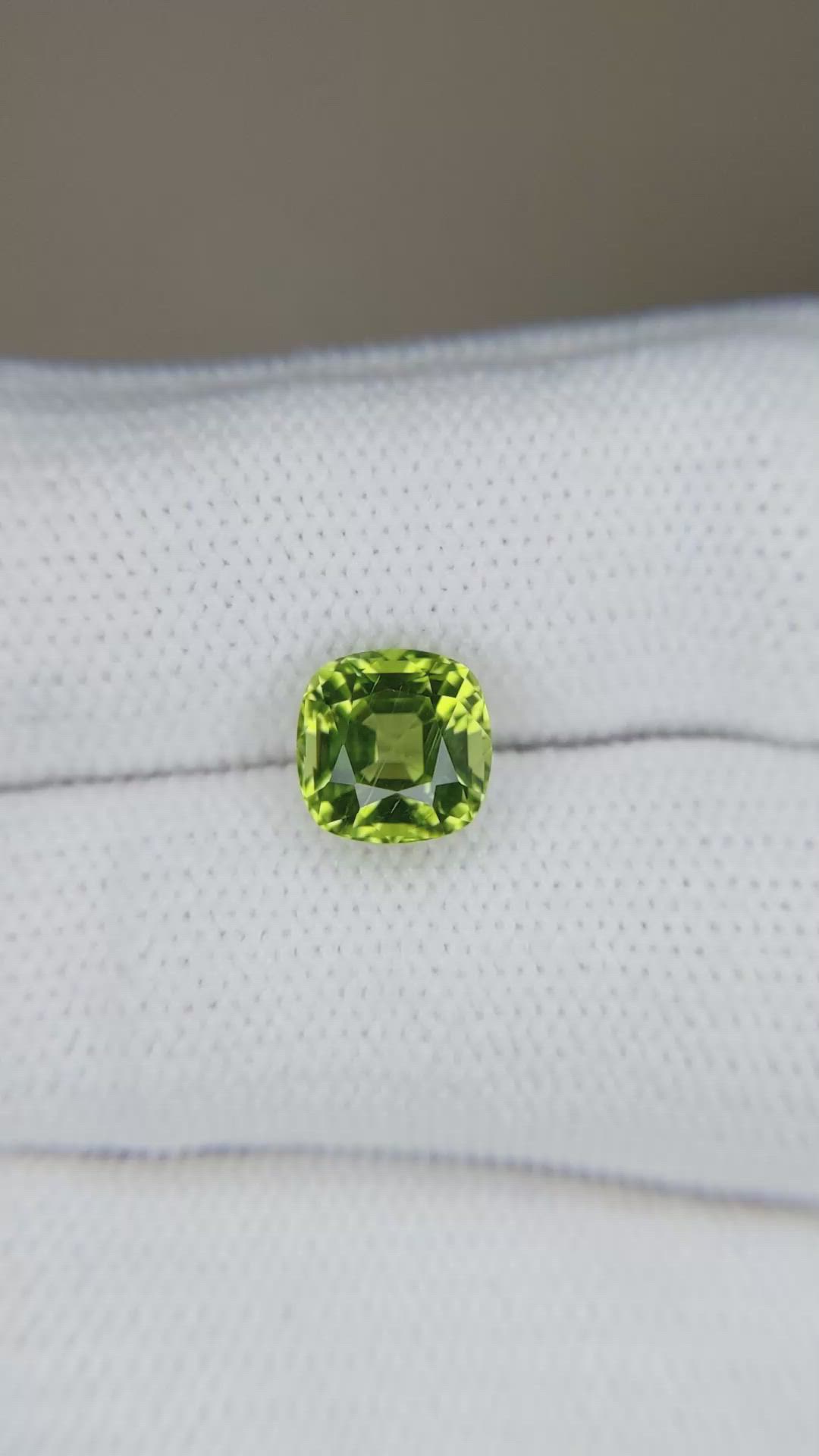 2.02 Ct. Yellowish Green Peridot from Pakistan Size Video