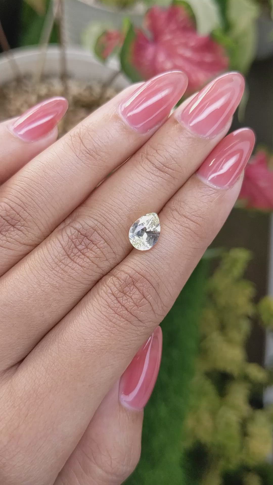2.26 Ct. Yellow Chrysoberyl from Ceylon (Sri Lanka) Size Video